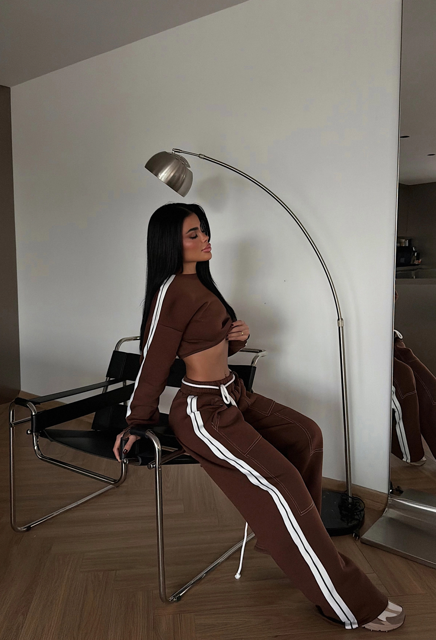 Tracksuit With Striped & Plain Pattern - Brand: EYYO ATELIER - Women & Kids, Baby Clothes Wholesale - TheBS Women