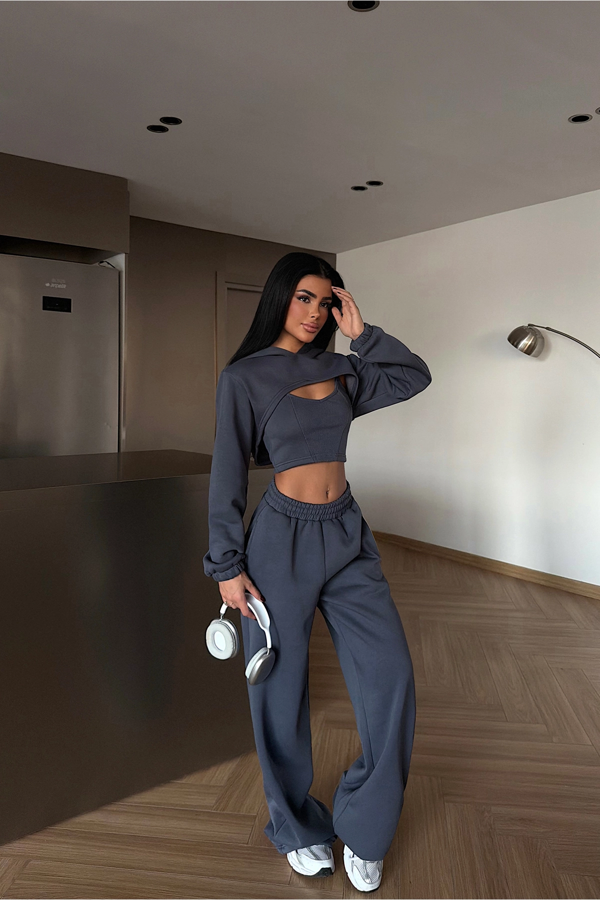 Grey Casual Sport Sexy Suit - Brand: EYYO ATELIER - Women & Kids, Baby Clothes Wholesale - TheBS Women Grey Casual Sport Sexy Suit - Brand: EYYO ATELIER - Women & Kids, Baby Clothes Wholesale - TheBS Women