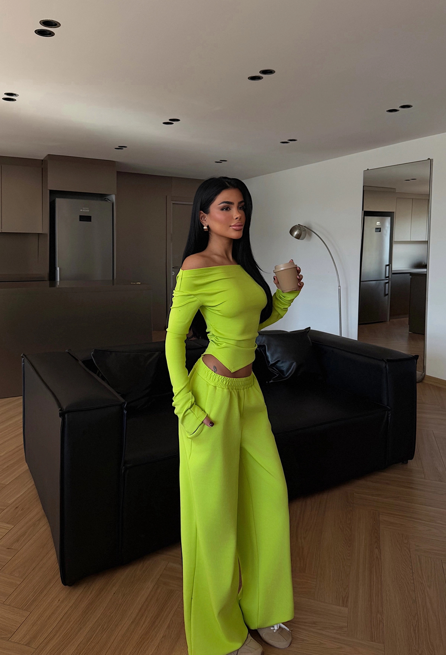 Tracksuit Elegant Streetwear Palazzo Pants - Brand: EYYO ATELIER - Women & Kids, Baby Clothes Wholesale - TheBS Women