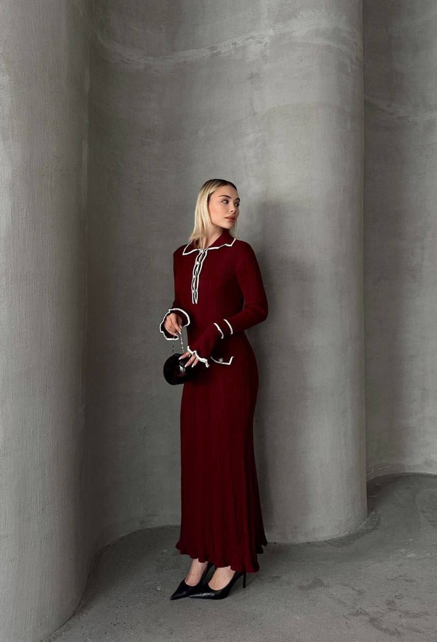 Elegant Formal Modest Sweater Dress - Brand: My Jest Fashion - Women & Kids, Baby Clothes Wholesale - TheBS Women