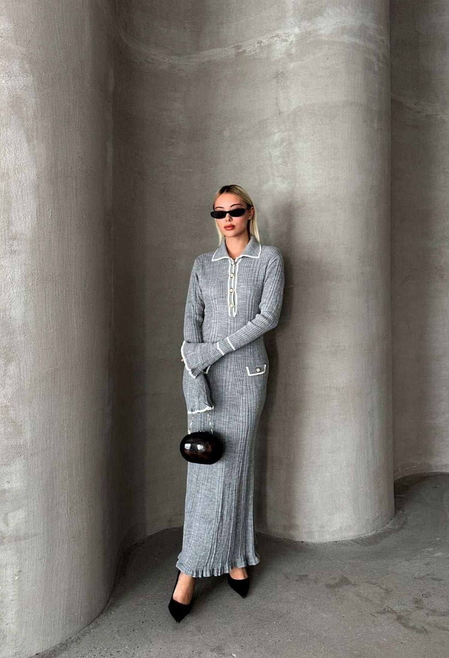 Elegant Maxi Sweater Dress - Brand: My Jest Fashion - Women & Kids, Baby Clothes Wholesale - TheBS Women