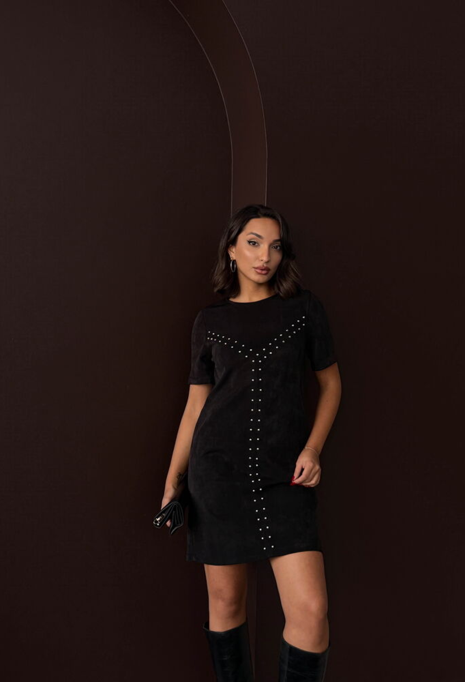 Mini Shift Dress With Short Sleeves - Brand: Topshow - Women & Kids, Baby Clothes Wholesale - TheBS Women