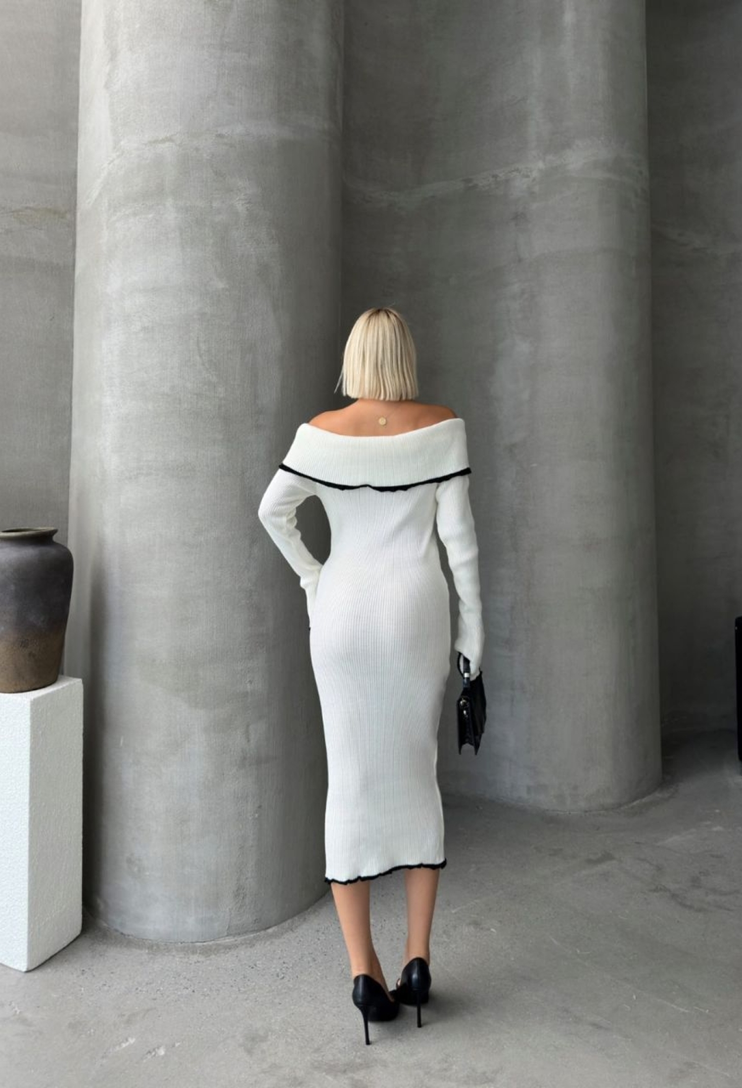 Off Shoulder Neck Bodycon Dress - Brand: My Jest Fashion - Women & Kids, Baby Clothes Wholesale - TheBS Women