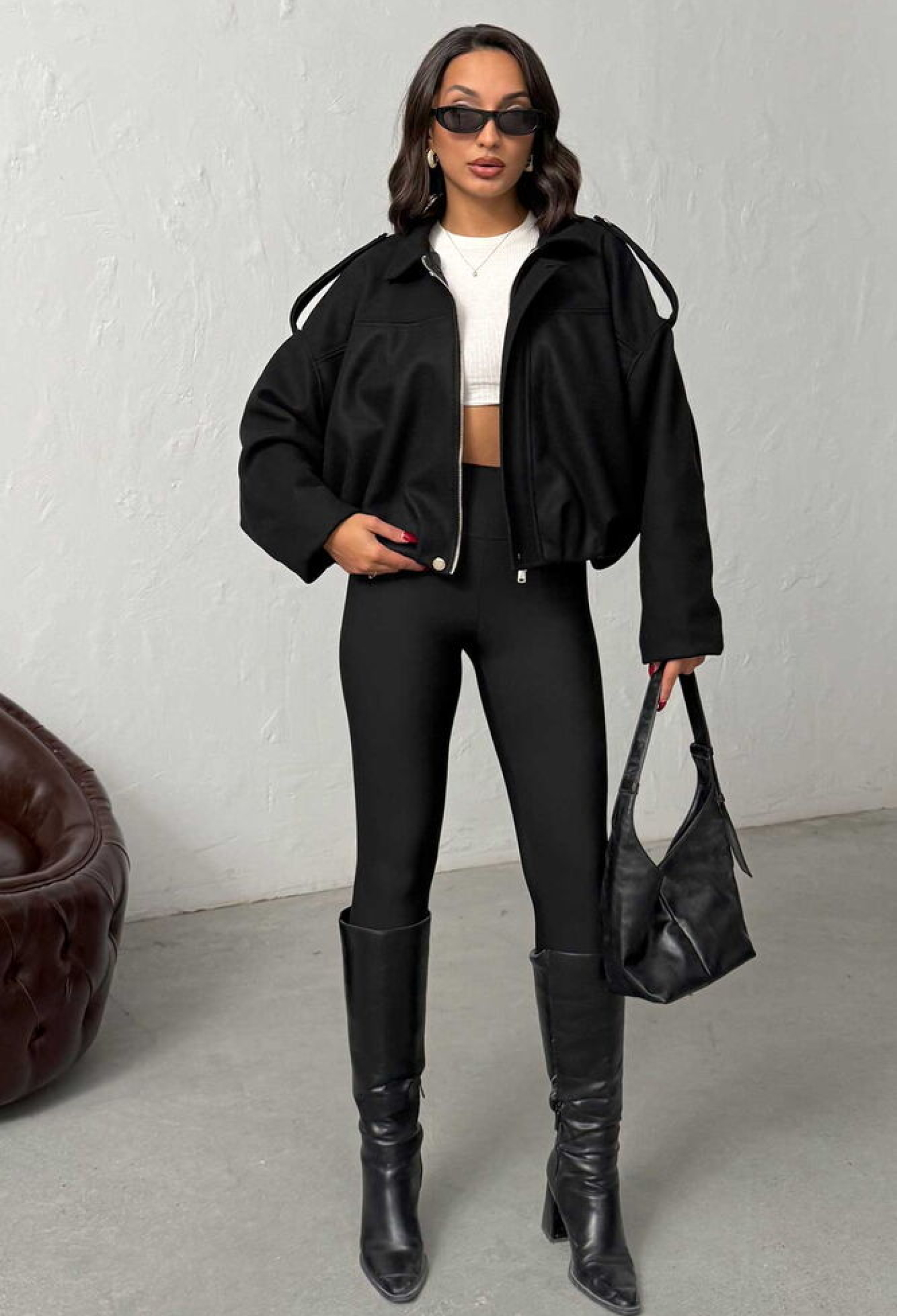 Shacket Jacket Oversized Fit Zip Up - Brand: Topshow - Women & Kids, Baby Clothes Wholesale - TheBS Women