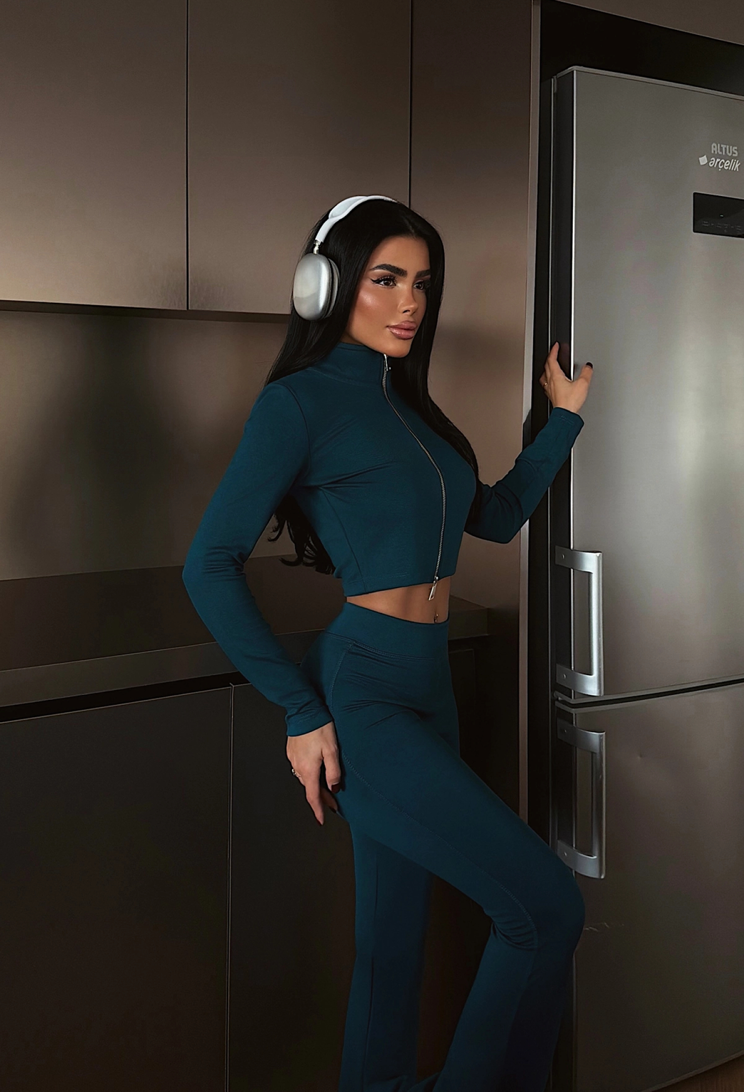 NavyTracksuit With Slim Fit & Bootcut Legs - Brand: EYYO ATELIER - Women & Kids, Baby Clothes Wholesale - TheBS Women