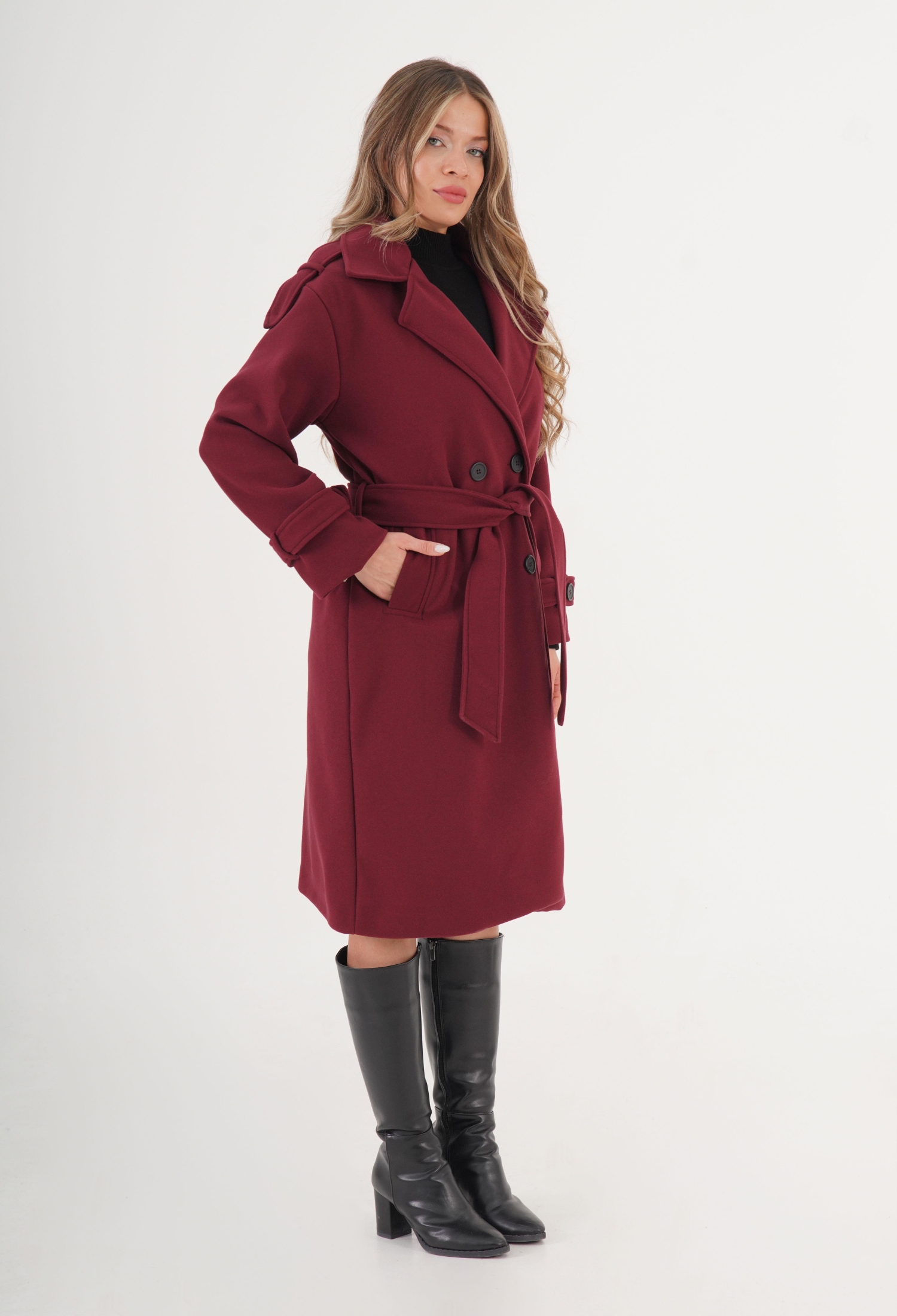Elegant Single-Breasted Coat - Brand: Lustrin - Women & Kids, Baby Clothes Wholesale - TheBS Women