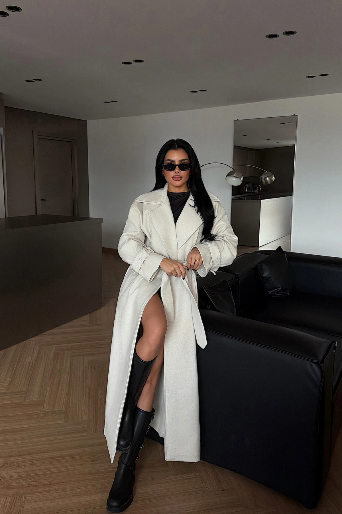 Elegant Single-Breasted Long Coat - Brand: EYYO ATELIER - Women & Kids, Baby Clothes Wholesale - TheBS Women Elegant Single-Breasted Long Coat - Brand: EYYO ATELIER - Women & Kids, Baby Clothes Wholesale - TheBS Women