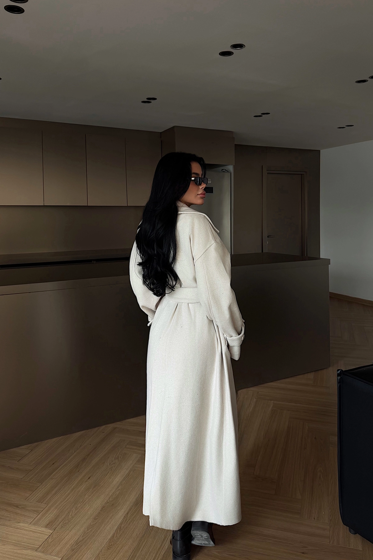 Elegant Single-Breasted Long Coat - Brand: EYYO ATELIER - Women & Kids, Baby Clothes Wholesale - TheBS Women Elegant Single-Breasted Long Coat - Brand: EYYO ATELIER - Women & Kids, Baby Clothes Wholesale - TheBS Women