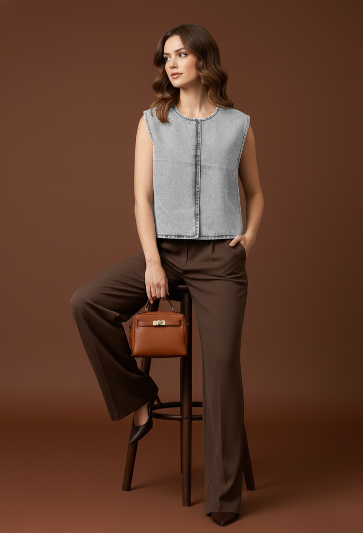 Sleeveless Open Front Cardigan - Brand: SOUL - Women & Kids, Baby Clothes Wholesale - TheBS Women