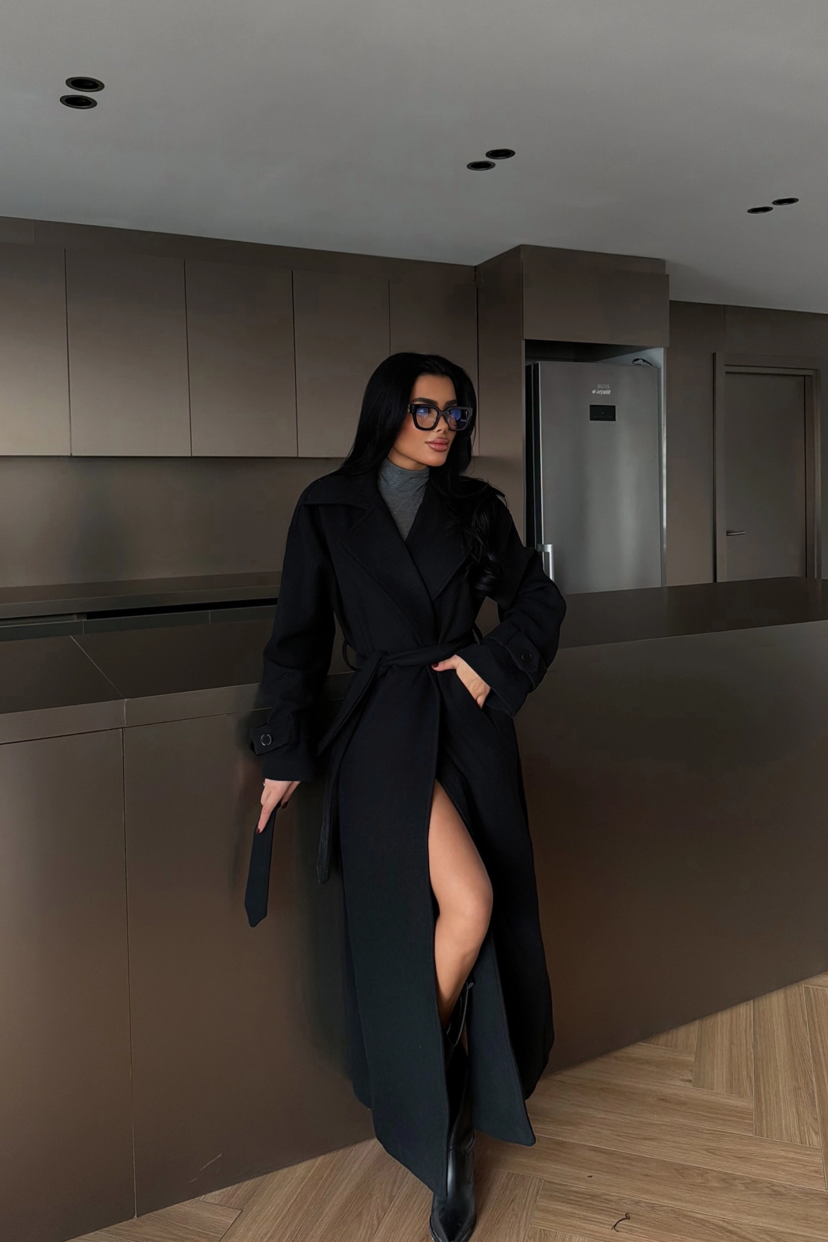 Elegant Formal Wrapover Coat - Brand: EYYO ATELIER - Women & Kids, Baby Clothes Wholesale - TheBS Women Elegant Formal Wrapover Coat - Brand: EYYO ATELIER - Women & Kids, Baby Clothes Wholesale - TheBS Women