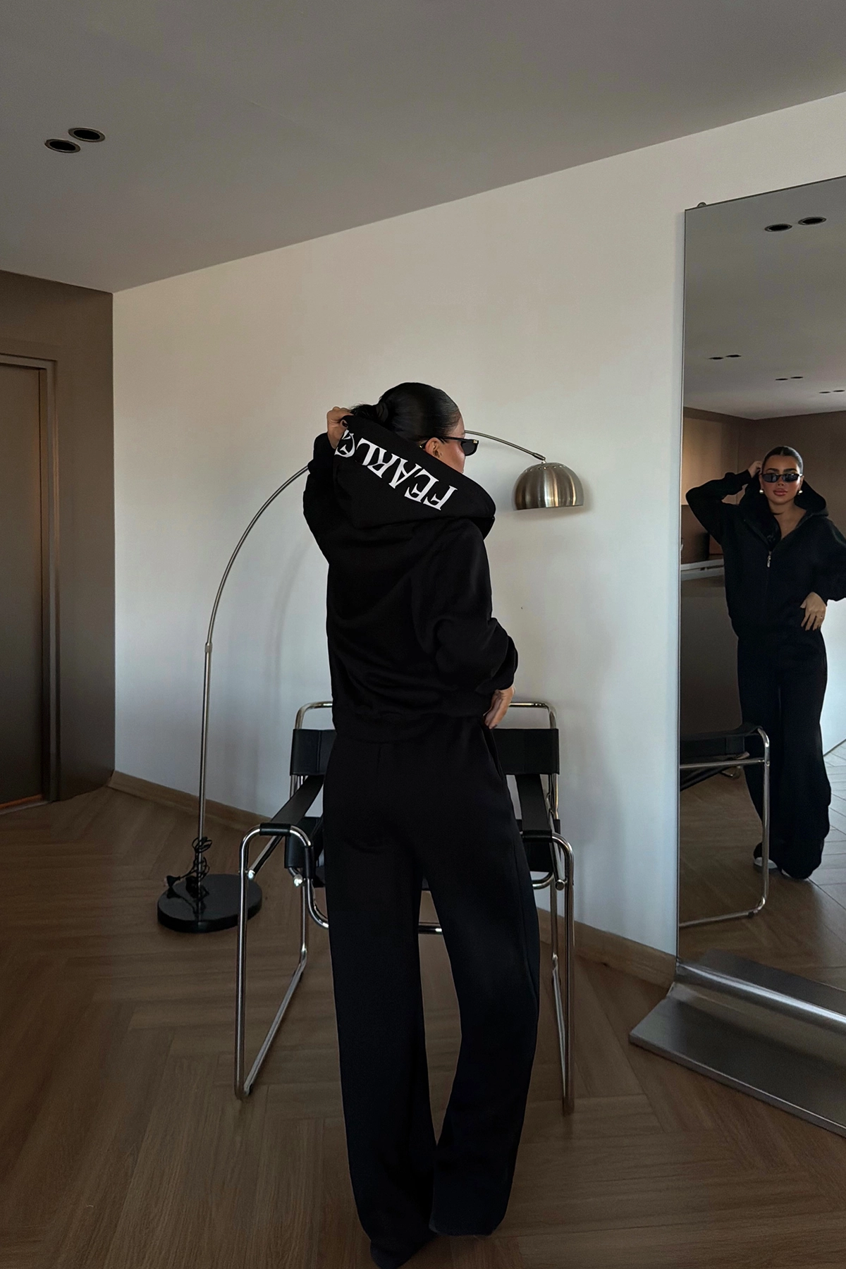 Tracksuit With Hooded Neck & Wide Leg Joggers - Brand: EYYO ATELIER - Women & Kids, Baby Clothes Wholesale - TheBS Women Tracksuit With Hooded Neck & Wide Leg Joggers - Brand: EYYO ATELIER - Women & Kids, Baby Clothes Wholesale - TheBS Women