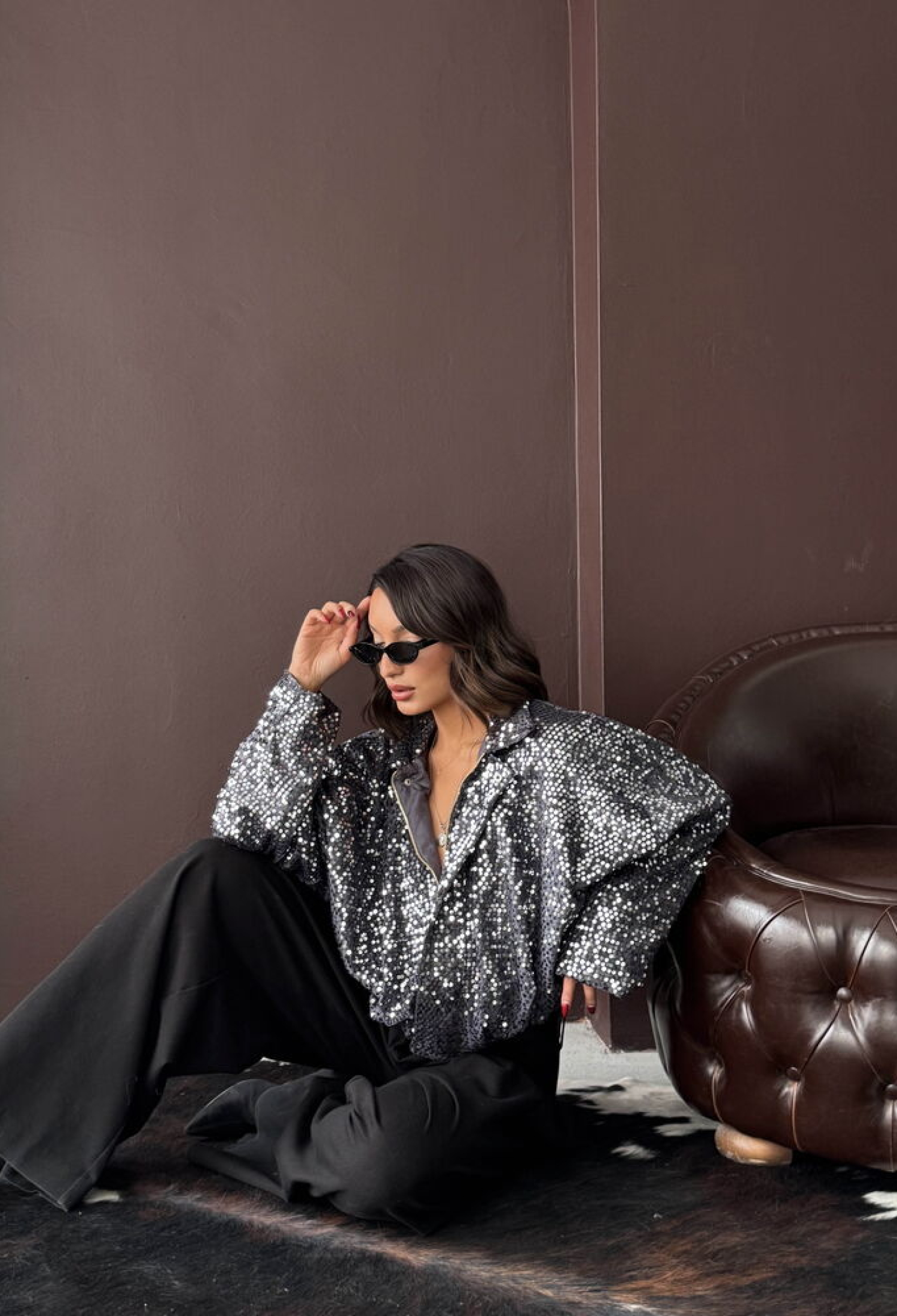 Silver Glam Windbreaker Jacket - Brand: Topshow - Women & Kids, Baby Clothes Wholesale - TheBS Women