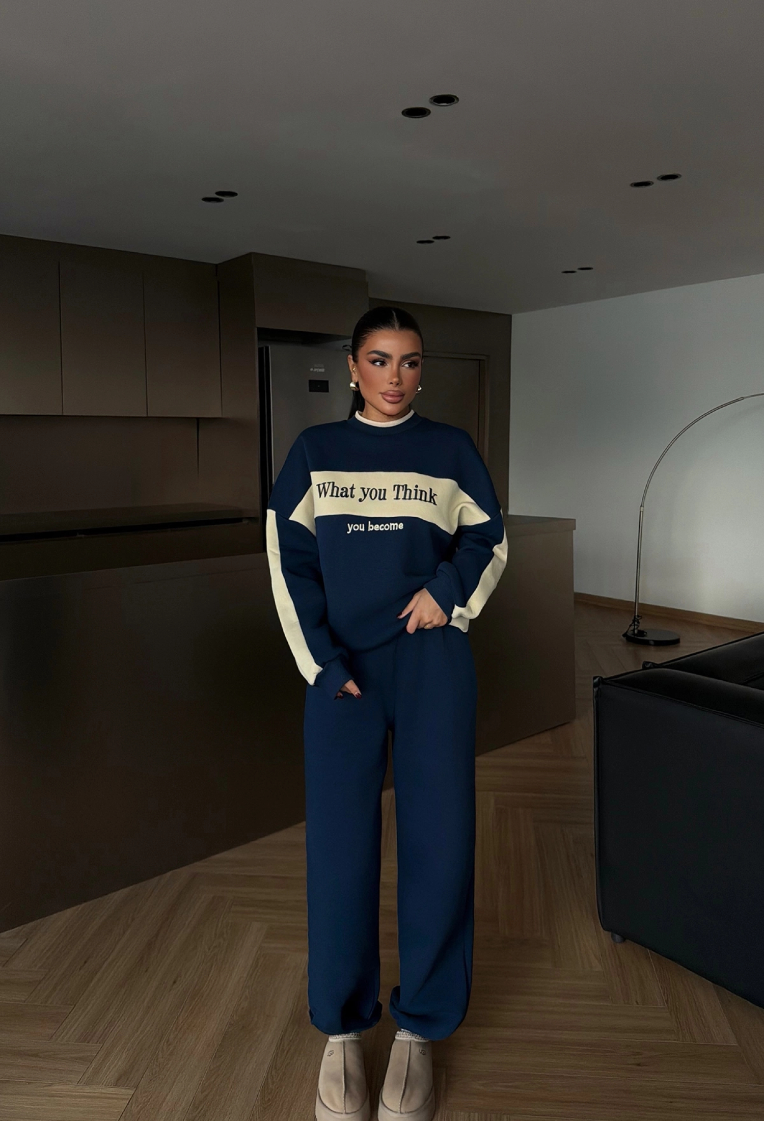 NavyTracksuit Oversized Jogger Set - Brand: EYYO ATELIER - Women & Kids, Baby Clothes Wholesale - TheBS Women