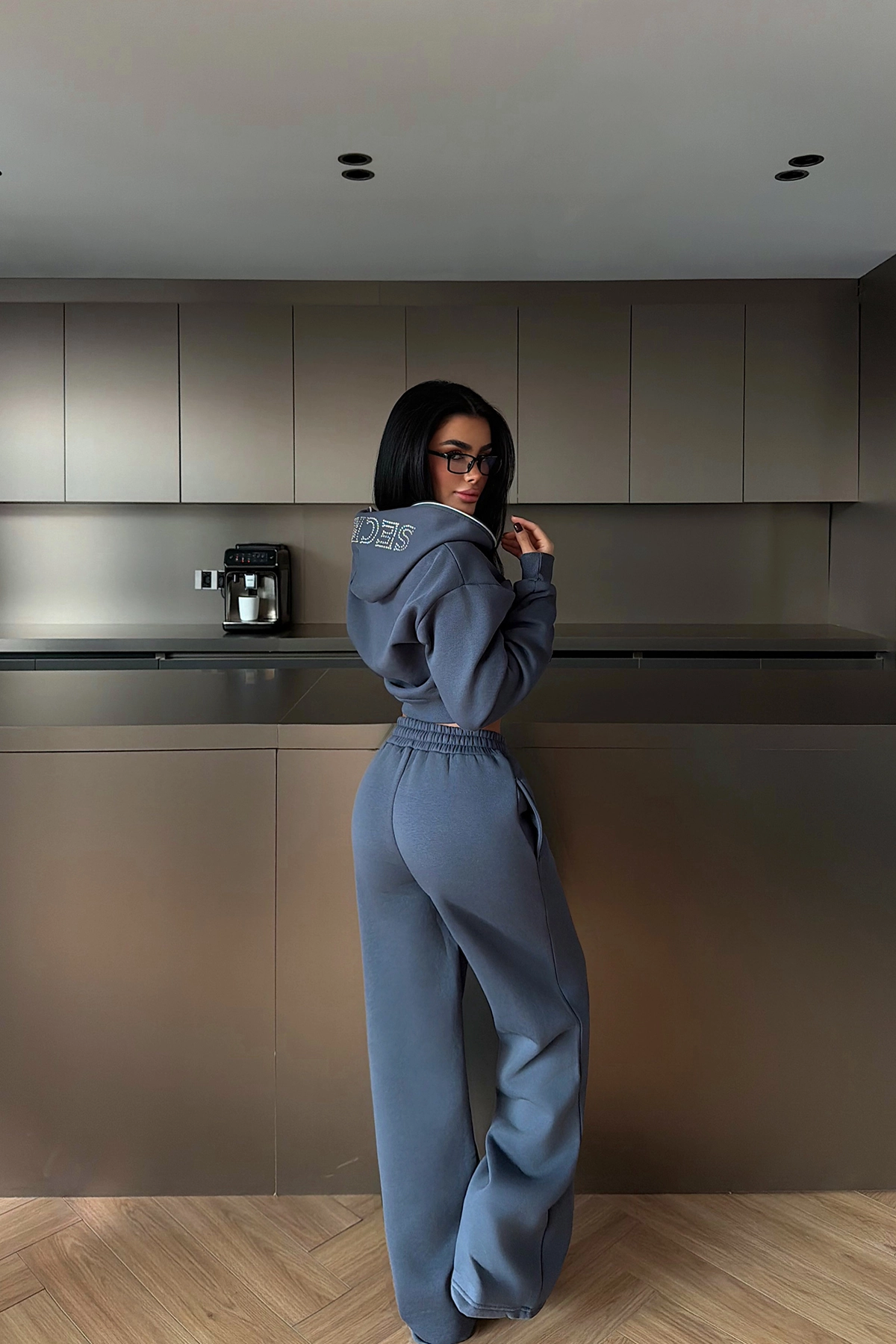 Grey Tracksuit - Oversized Casual Sport Jogger Set - Brand: EYYO ATELIER - Women & Kids, Baby Clothes Wholesale - TheBS Women Grey Tracksuit - Oversized Casual Sport Jogger Set - Brand: EYYO ATELIER - Women & Kids, Baby Clothes Wholesale - TheBS Women