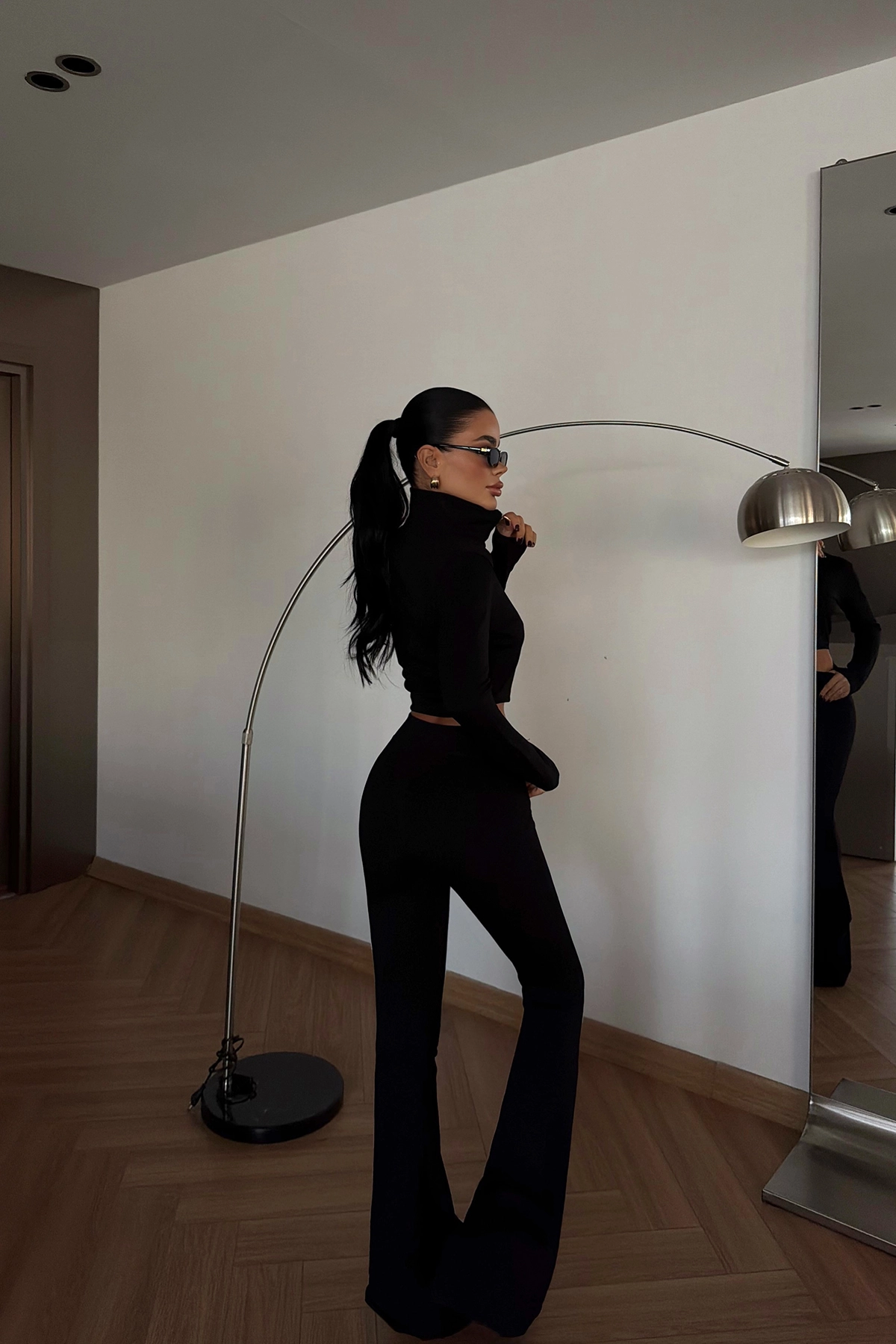 Slim Fit Zip Up Tracksuit With Flare Leg - Brand: EYYO ATELIER - Women & Kids, Baby Clothes Wholesale - TheBS Women Slim Fit Zip Up Tracksuit With Flare Leg - Brand: EYYO ATELIER - Women & Kids, Baby Clothes Wholesale - TheBS Women