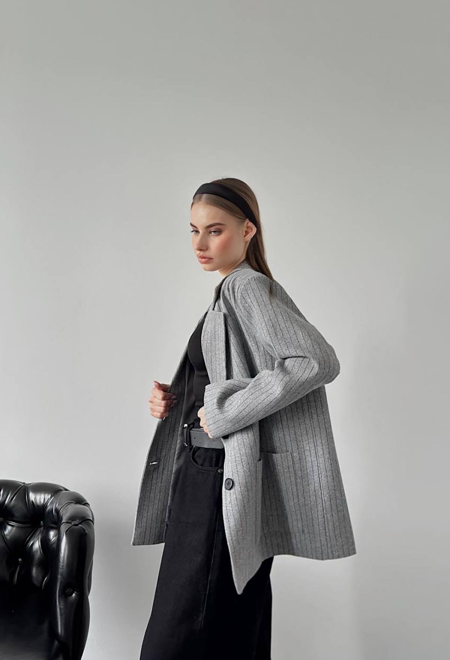 Striped Oversize Jacket - Brand: Elisa - Women & Kids, Baby Clothes Wholesale - TheBS Women