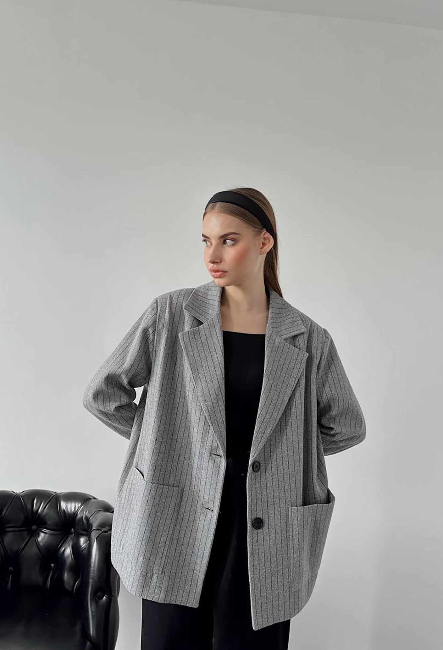 Striped Oversize Jacket - Brand: Elisa - Women & Kids, Baby Clothes Wholesale - TheBS Women