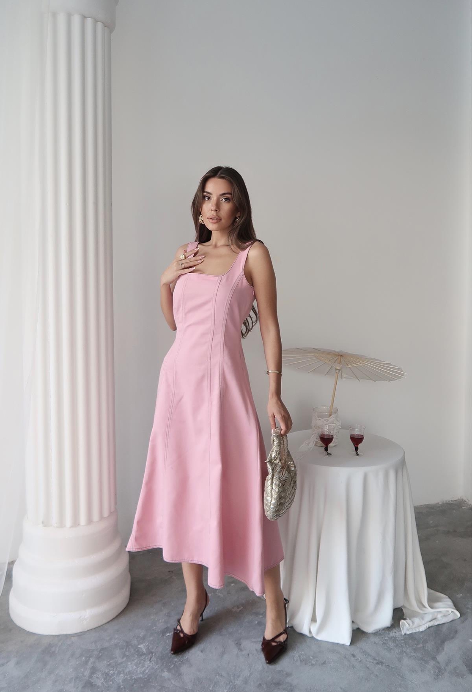 Fit And Flare Midi Dress - Brand: Elisa - Women & Kids, Baby Clothes Wholesale - TheBS Women