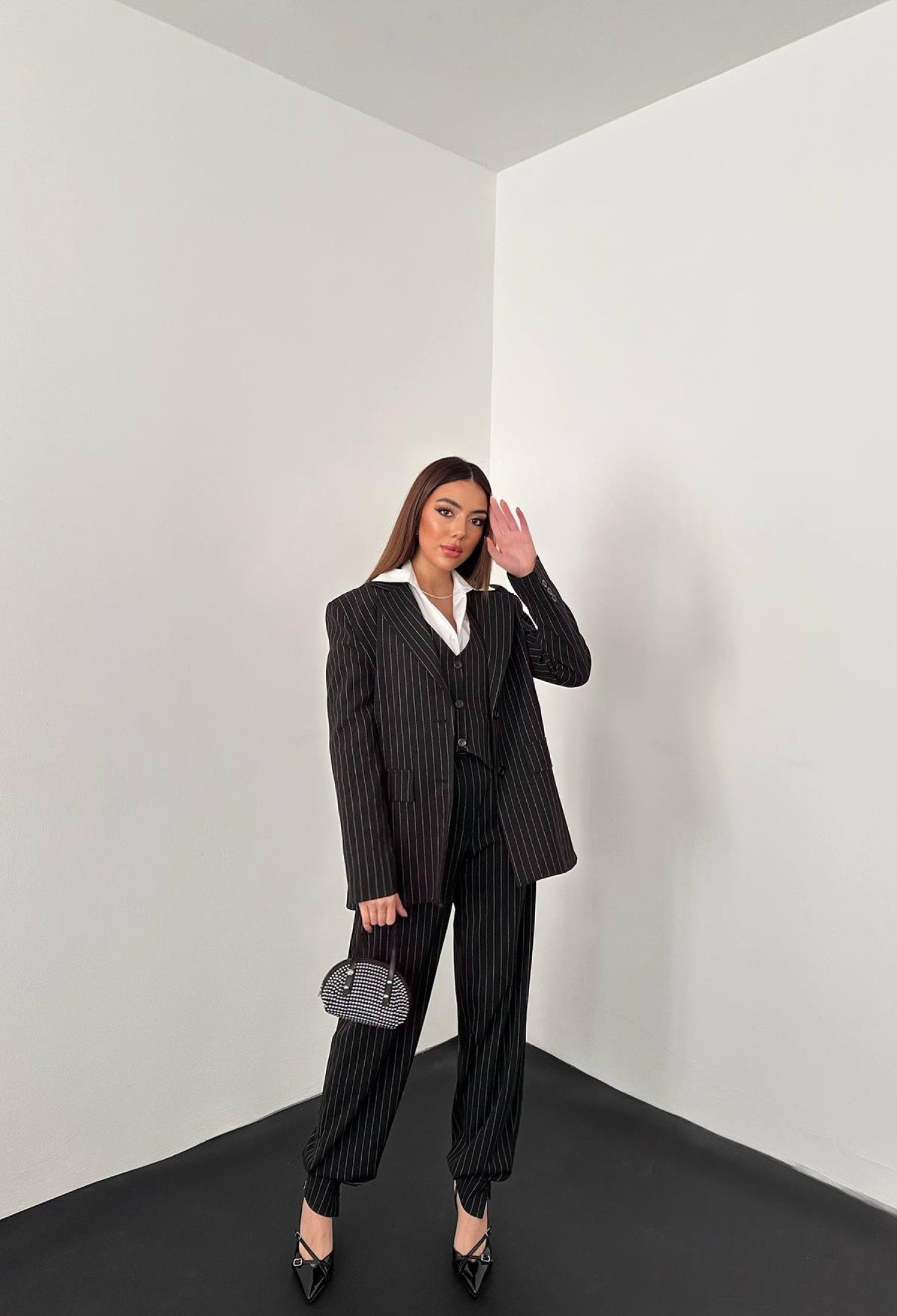 Formal Elegant Striped Set - Brand: Elisa - Women & Kids, Baby Clothes Wholesale - TheBS Women