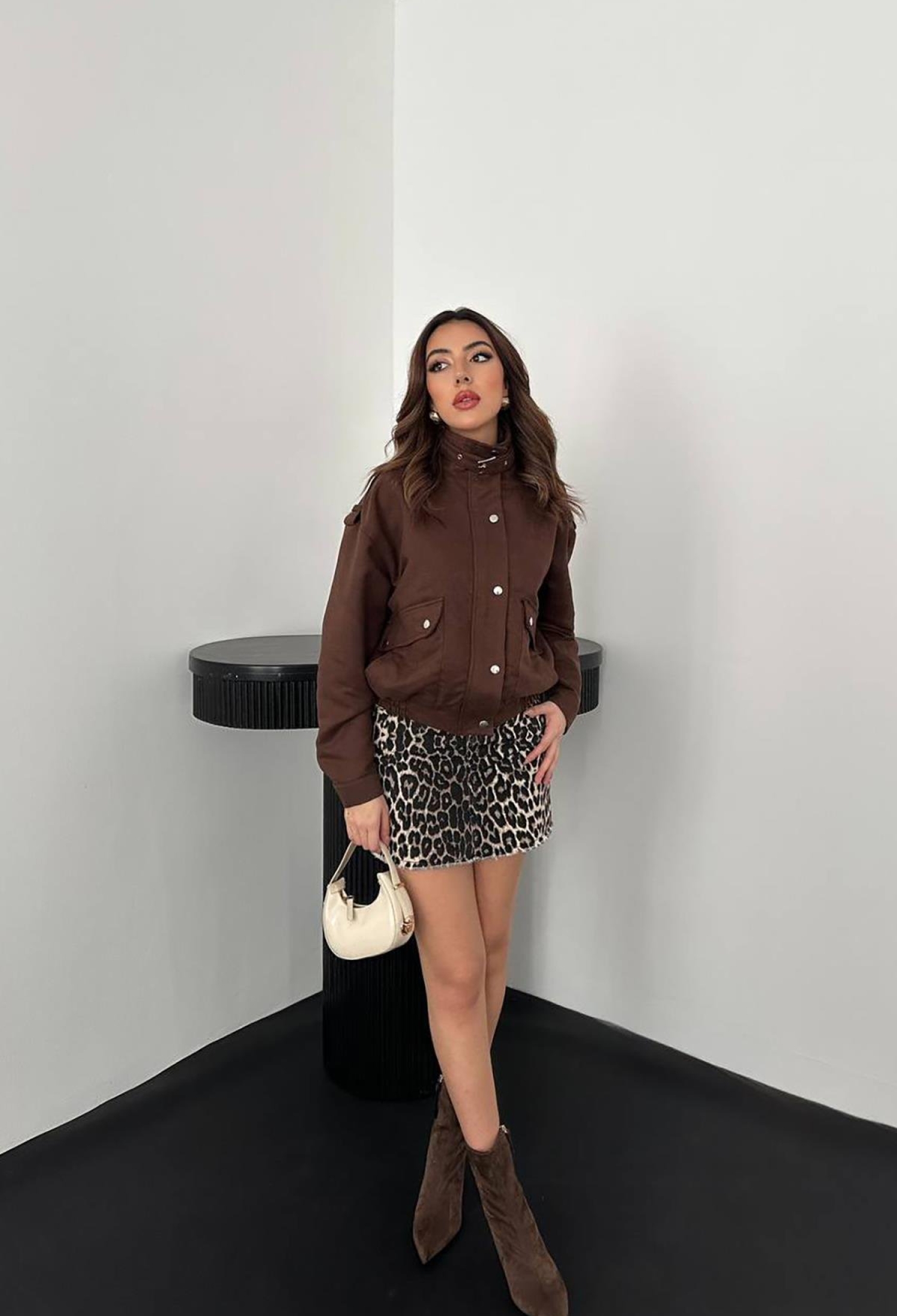 Bomber Jacket With High Collar - Brand: Elisa - Women & Kids, Baby Clothes Wholesale - TheBS Women