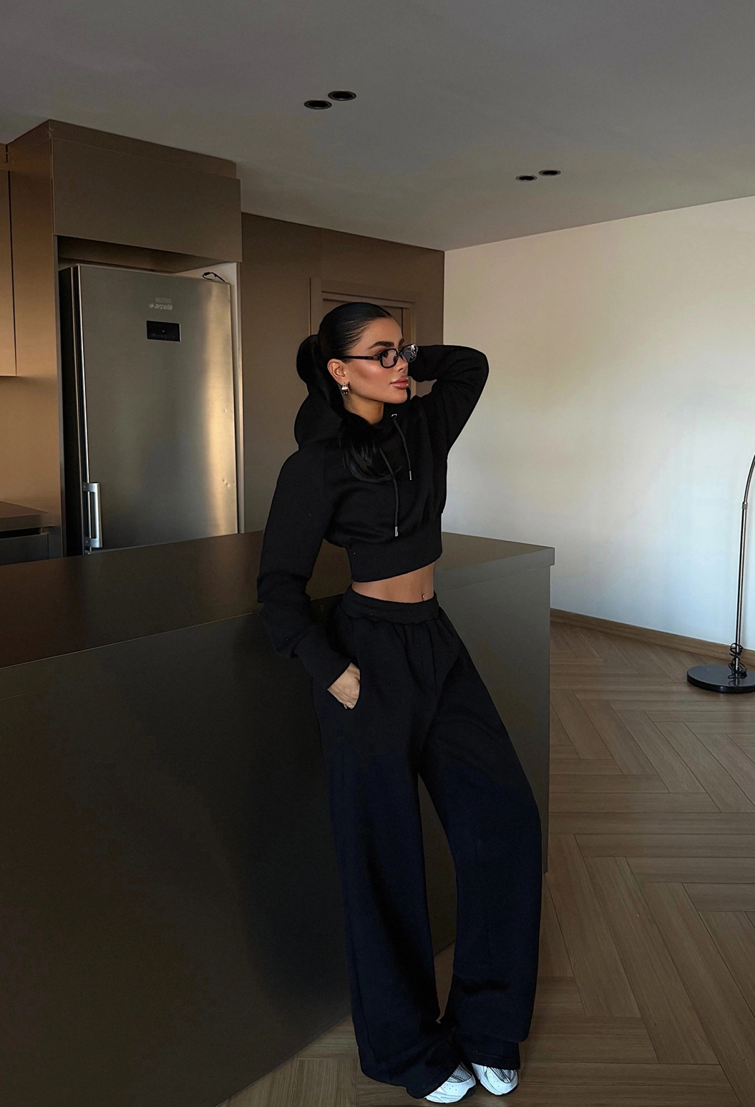 Tracksuit Oversized Fit Palazzo Pants Hoodie - Brand: EYYO ATELIER - Women & Kids, Baby Clothes Wholesale - TheBS Women