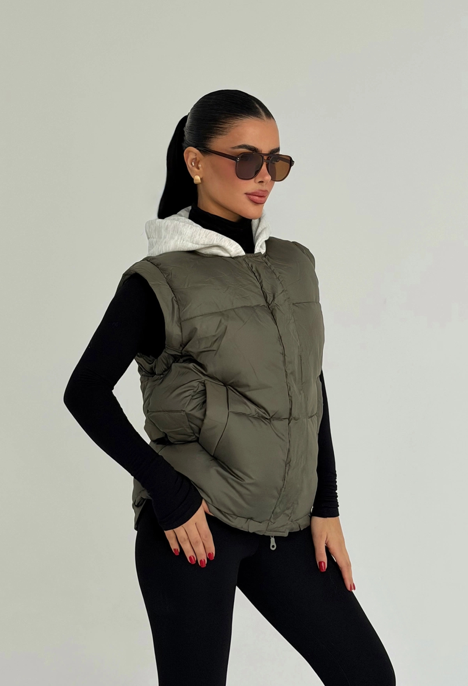 Green Casual Sport Streetwear Vest - Brand: EYYO ATELIER - Women & Kids, Baby Clothes Wholesale - TheBS Women