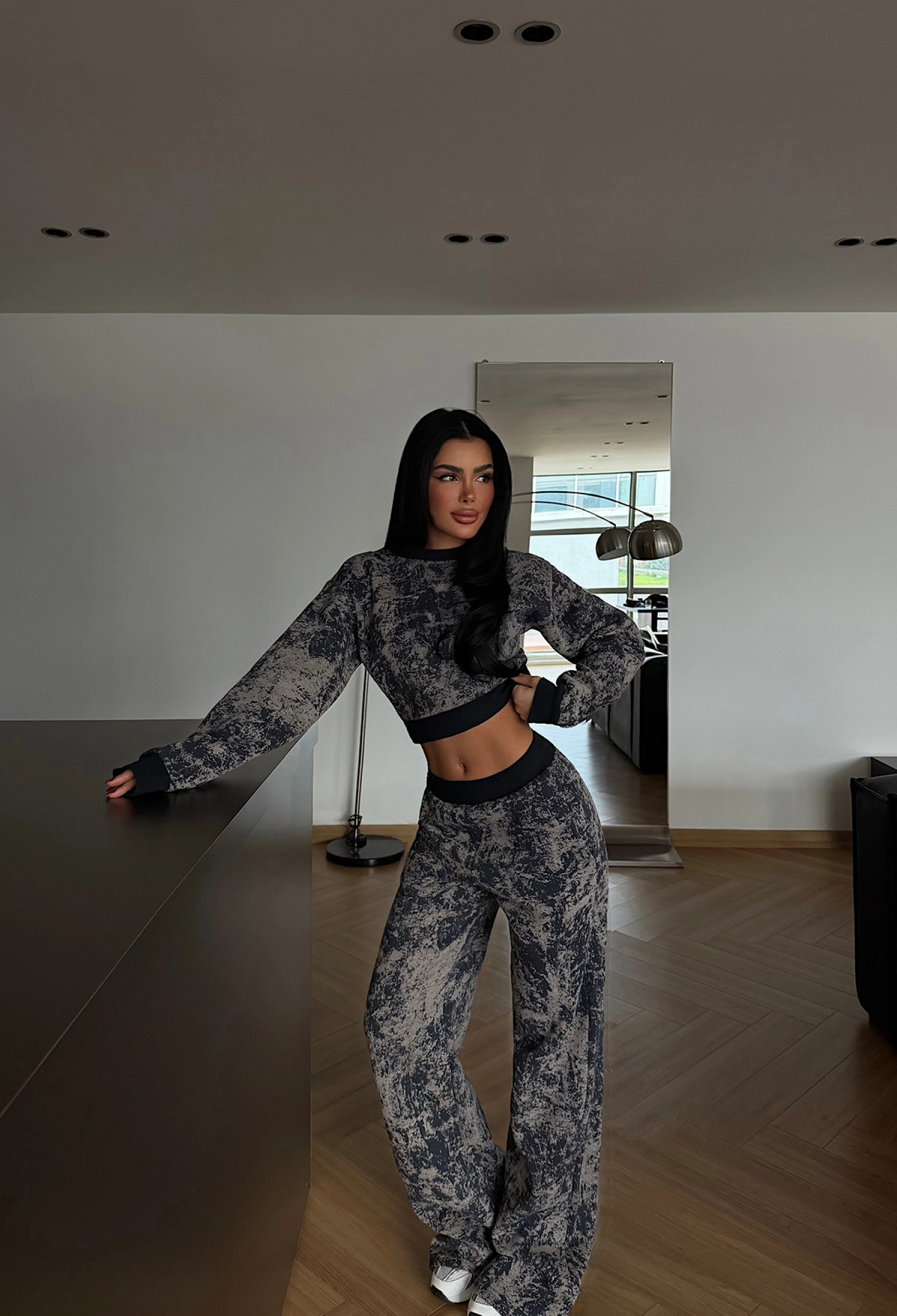 Black Tracksuit - Casual Sport Streetwear Jogger Set - Brand: EYYO ATELIER - Women & Kids, Baby Clothes Wholesale - TheBS Women