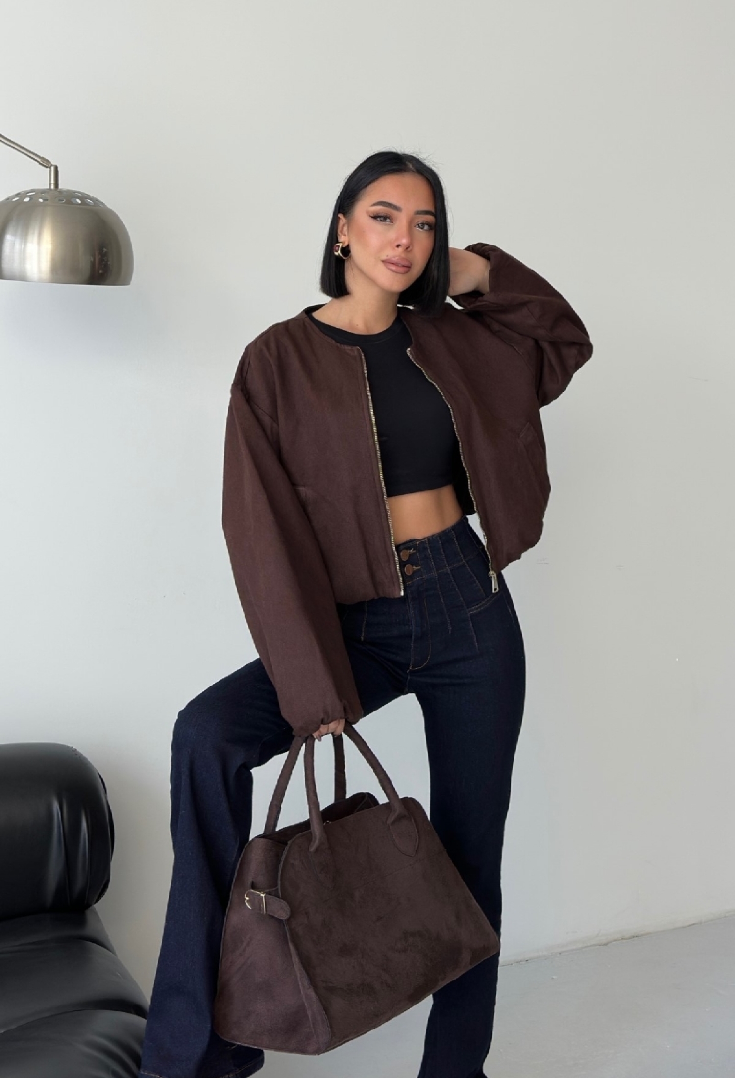 Bomber Jacket Oversized Zip Up For Fall Winter - Brand: XLove - Women & Kids, Baby Clothes Wholesale - TheBS Women