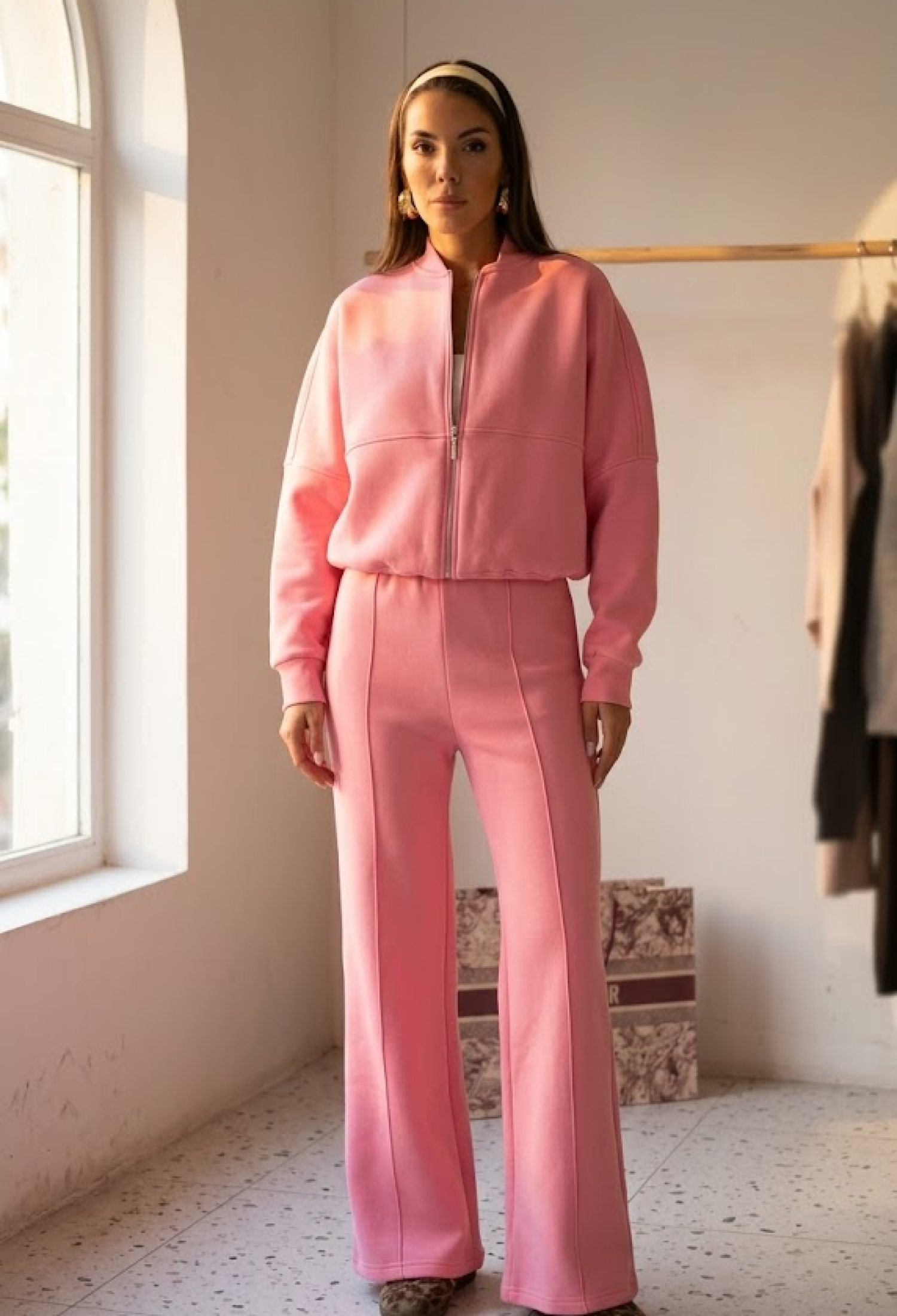 Tracksuit Slim Fit Hooded Zip Up