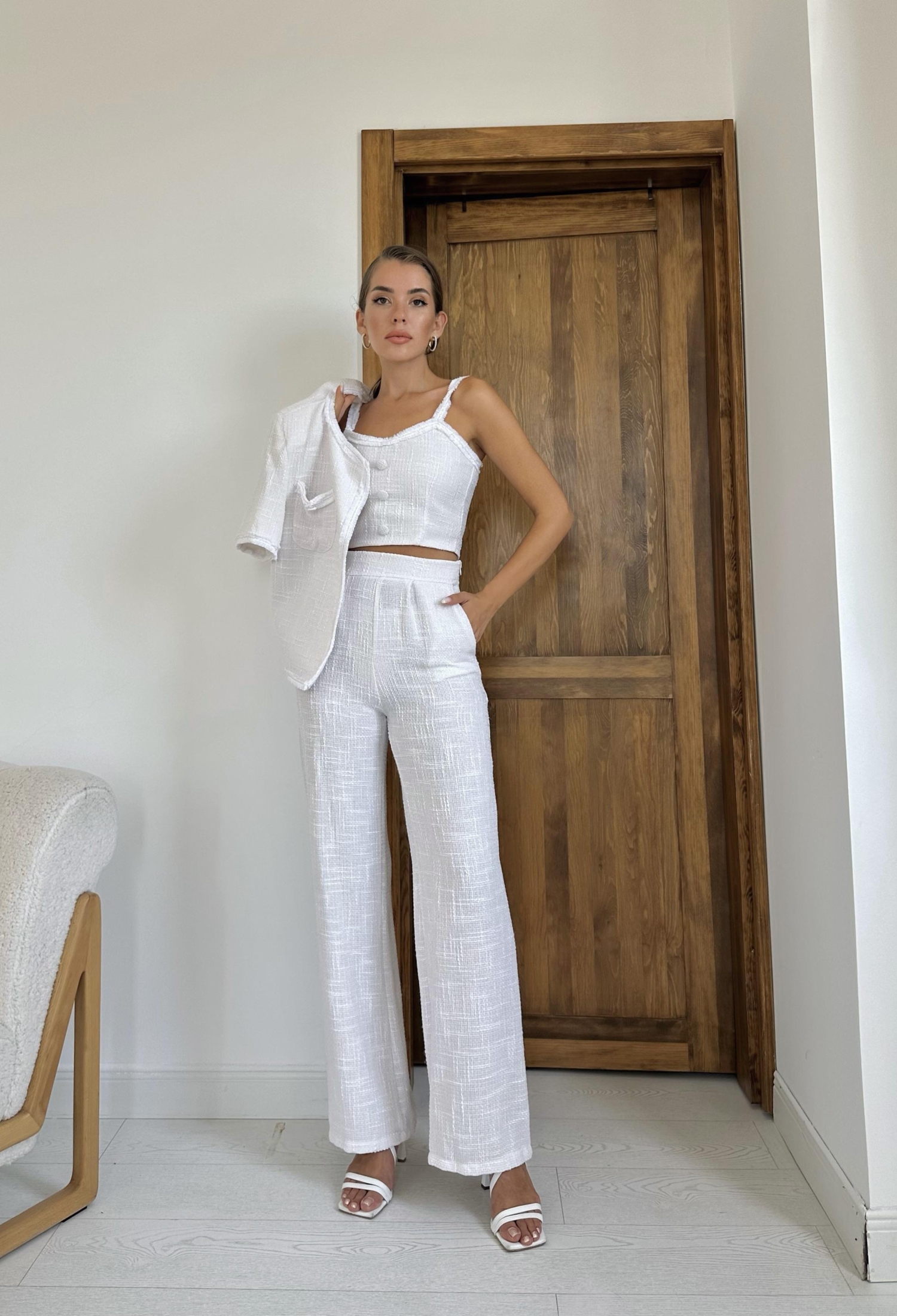 Strappy Bustier Jacket And Trousers Set - Brand: Elisa - Women & Kids, Baby Clothes Wholesale - TheBS Women