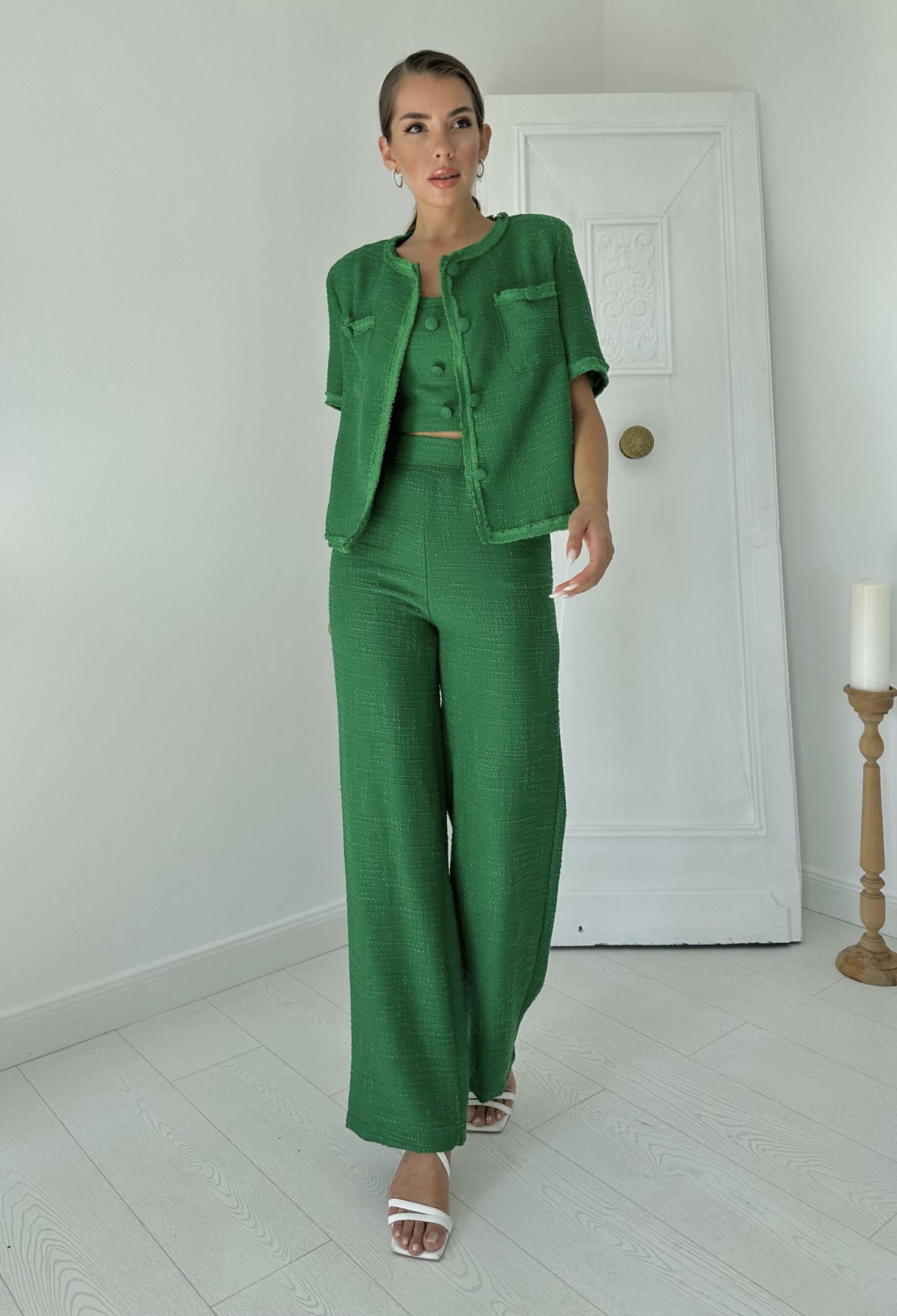 Strappy Bustier Jacket And Trousers Set - Brand: Elisa - Women & Kids, Baby Clothes Wholesale - TheBS Women