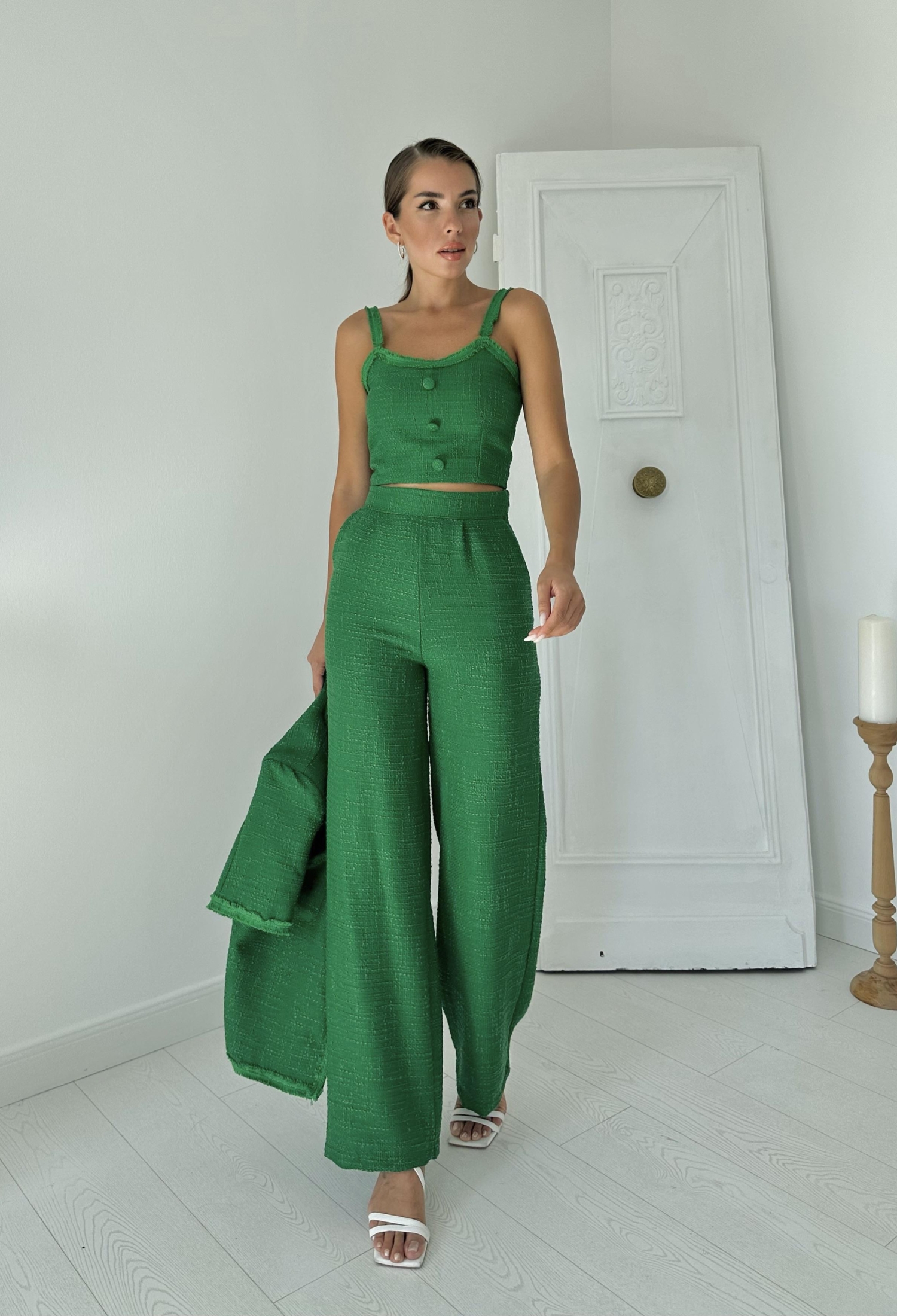 Strappy Bustier Jacket And Trousers Set - Brand: Elisa - Women & Kids, Baby Clothes Wholesale - TheBS Women