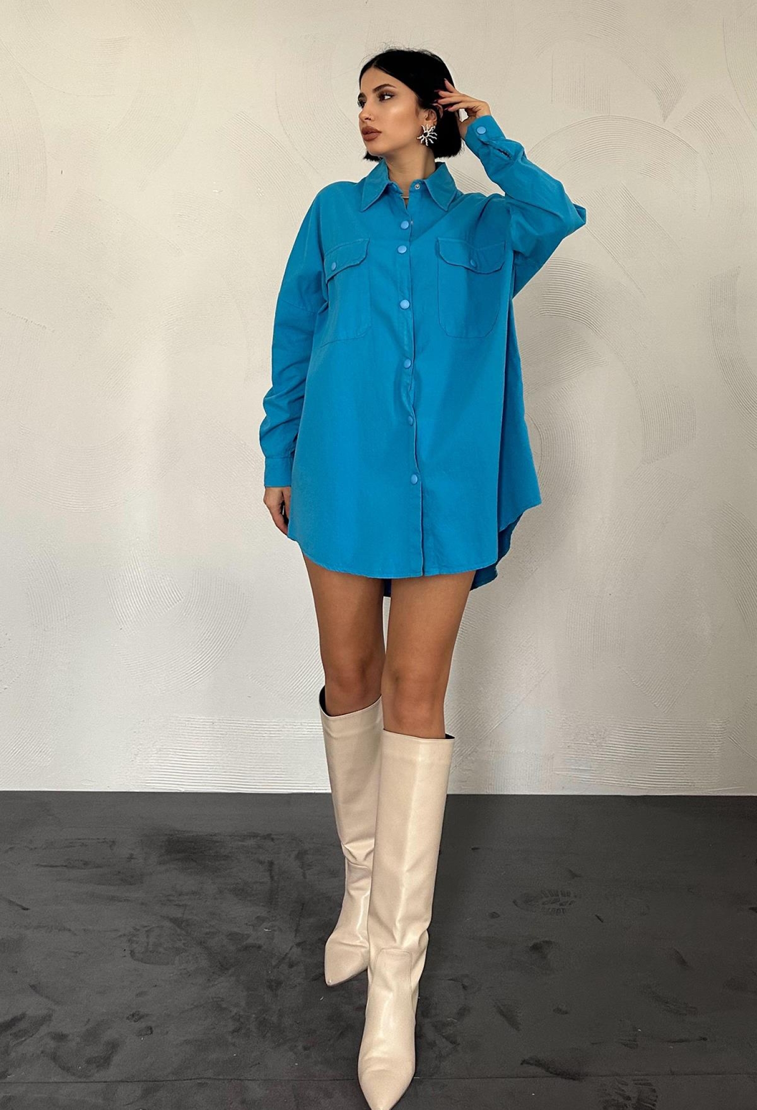 Double Pocket Flap Snap Fastener Shirt - Brand: Elisa - Women & Kids, Baby Clothes Wholesale - TheBS Women