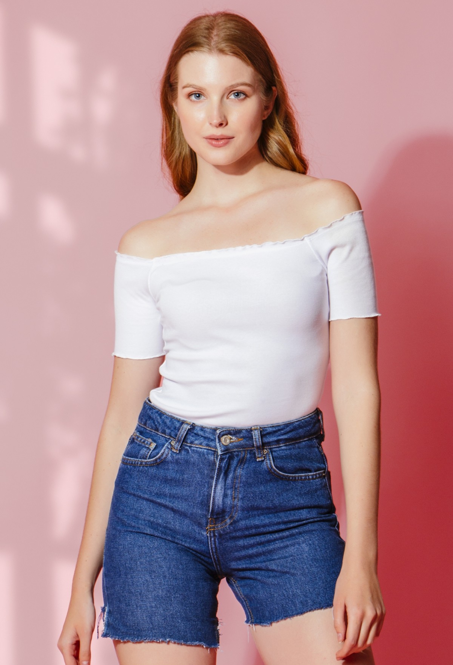 Knitted Carmen Collar Crop Blouse - Brand: la & vetta - Women & Kids, Baby Clothes Wholesale - TheBS Women