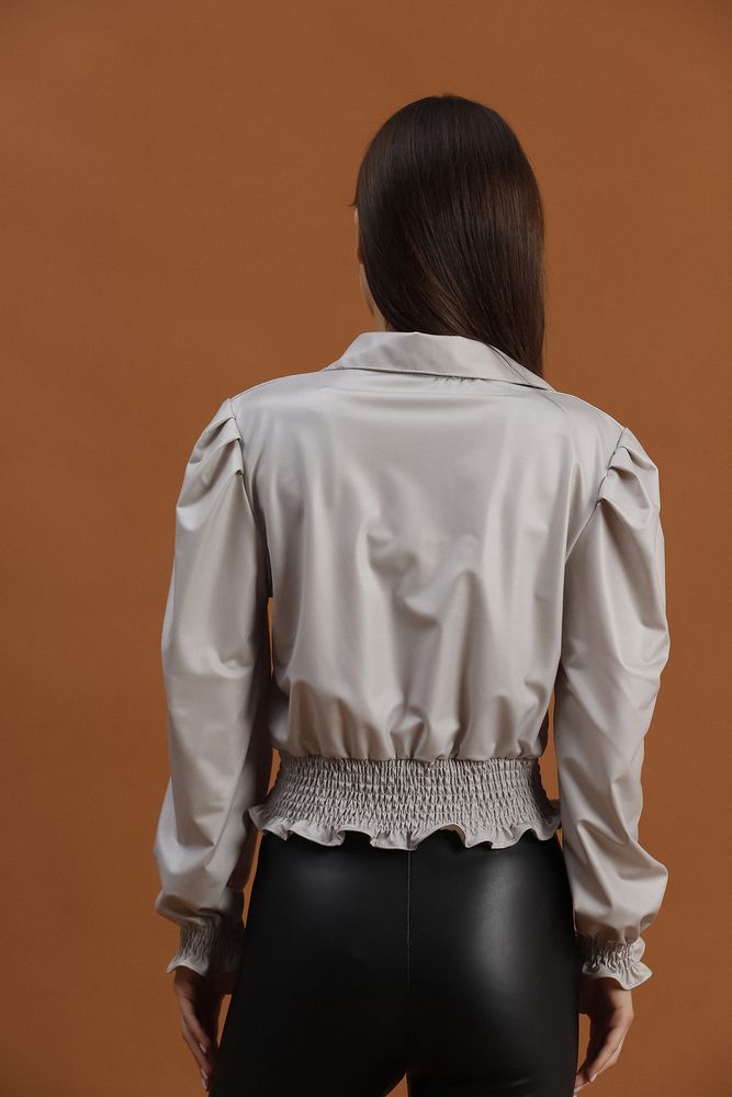 Faux Leather Evening Dress Blouse – Brand: Topshow – Women & Kids, Baby Clothes Wholesale – TheBS Women