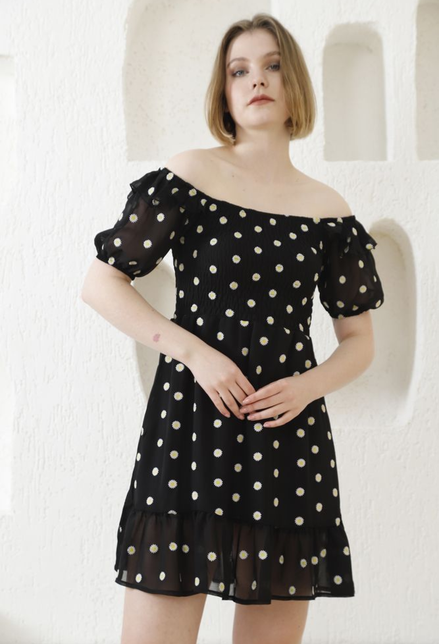 Daisy Patterned Dress - Brand: Topshow - Women & Kids, Baby Clothes Wholesale - TheBS Women