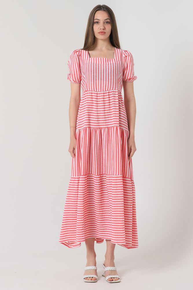 Striped Long Dress - Brand: Topshow - Women & Kids, Baby Clothes Wholesale - TheBS Women