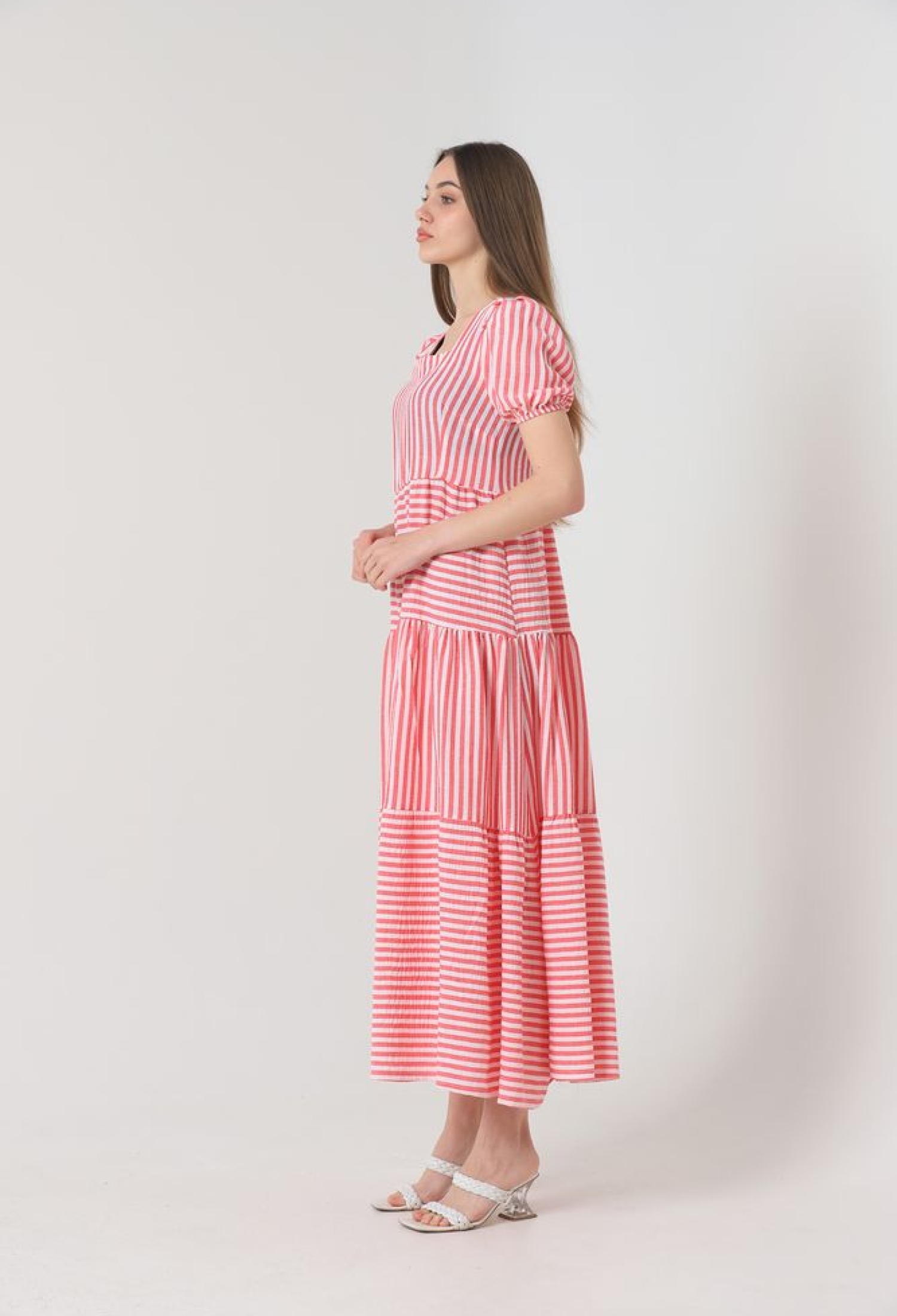 Striped Long Dress - Brand: Topshow - Women & Kids, Baby Clothes Wholesale - TheBS Women