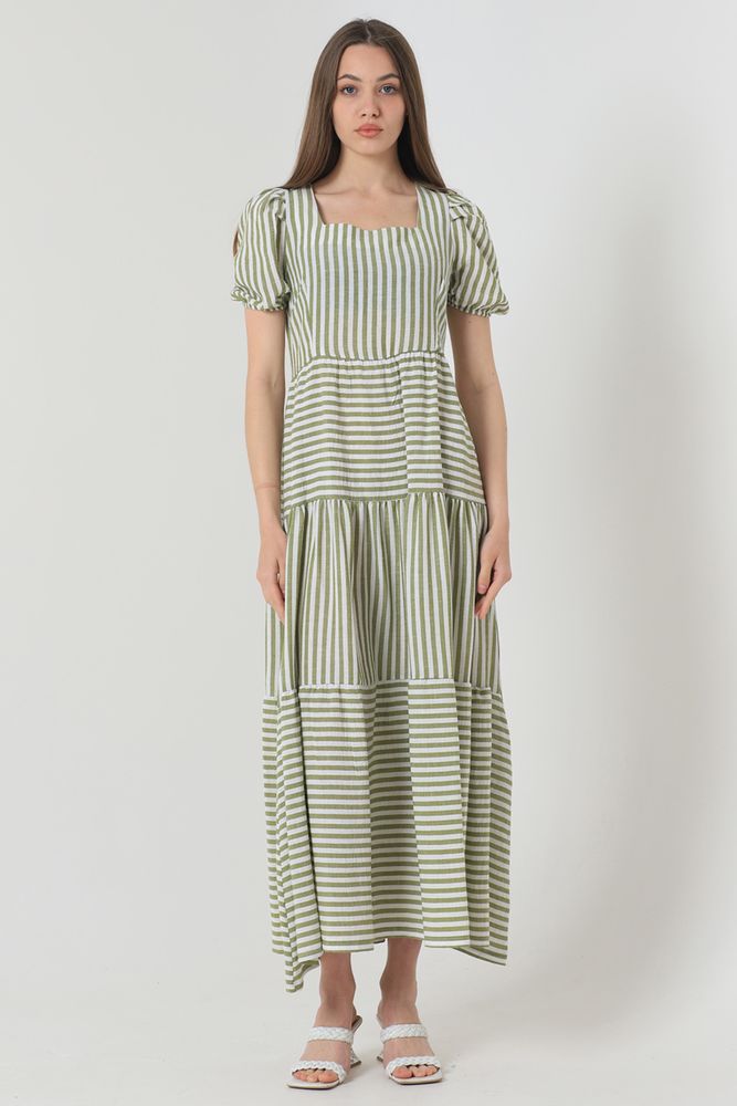 Striped Long Dress – Brand: Topshow – Women & Kids, Baby Clothes Wholesale – TheBS Women