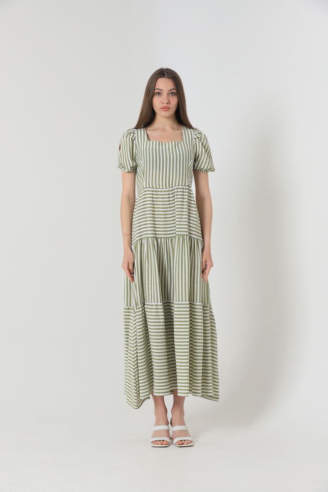 Striped Long Dress – Brand: Topshow – Women & Kids, Baby Clothes Wholesale – TheBS Women