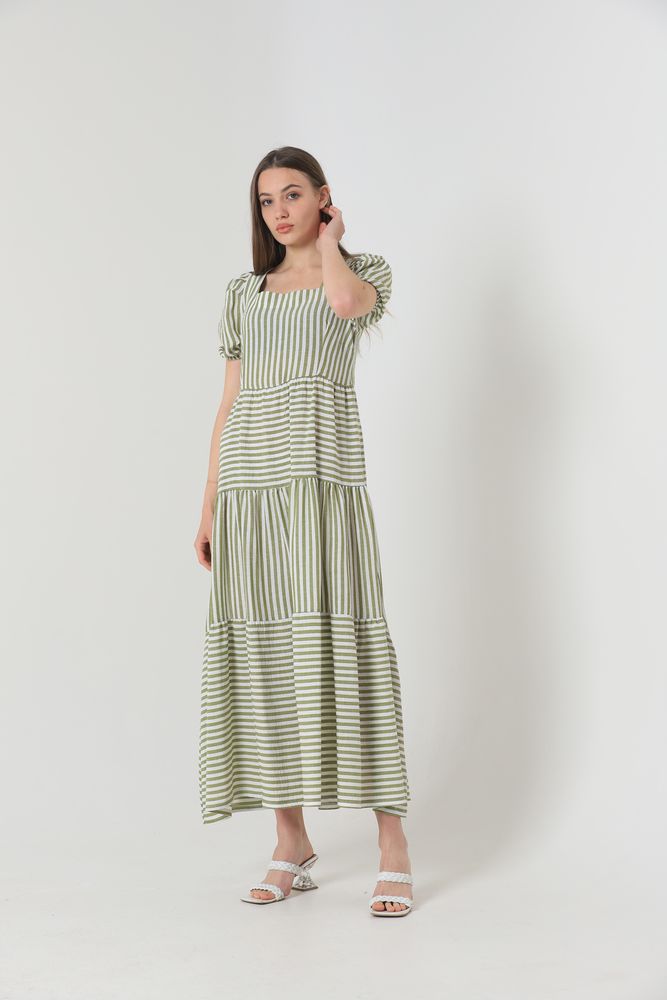 Striped Long Dress – Brand: Topshow – Women & Kids, Baby Clothes Wholesale – TheBS Women