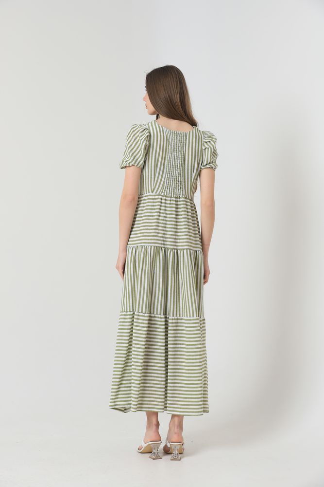 Striped Long Dress – Brand: Topshow – Women & Kids, Baby Clothes Wholesale – TheBS Women