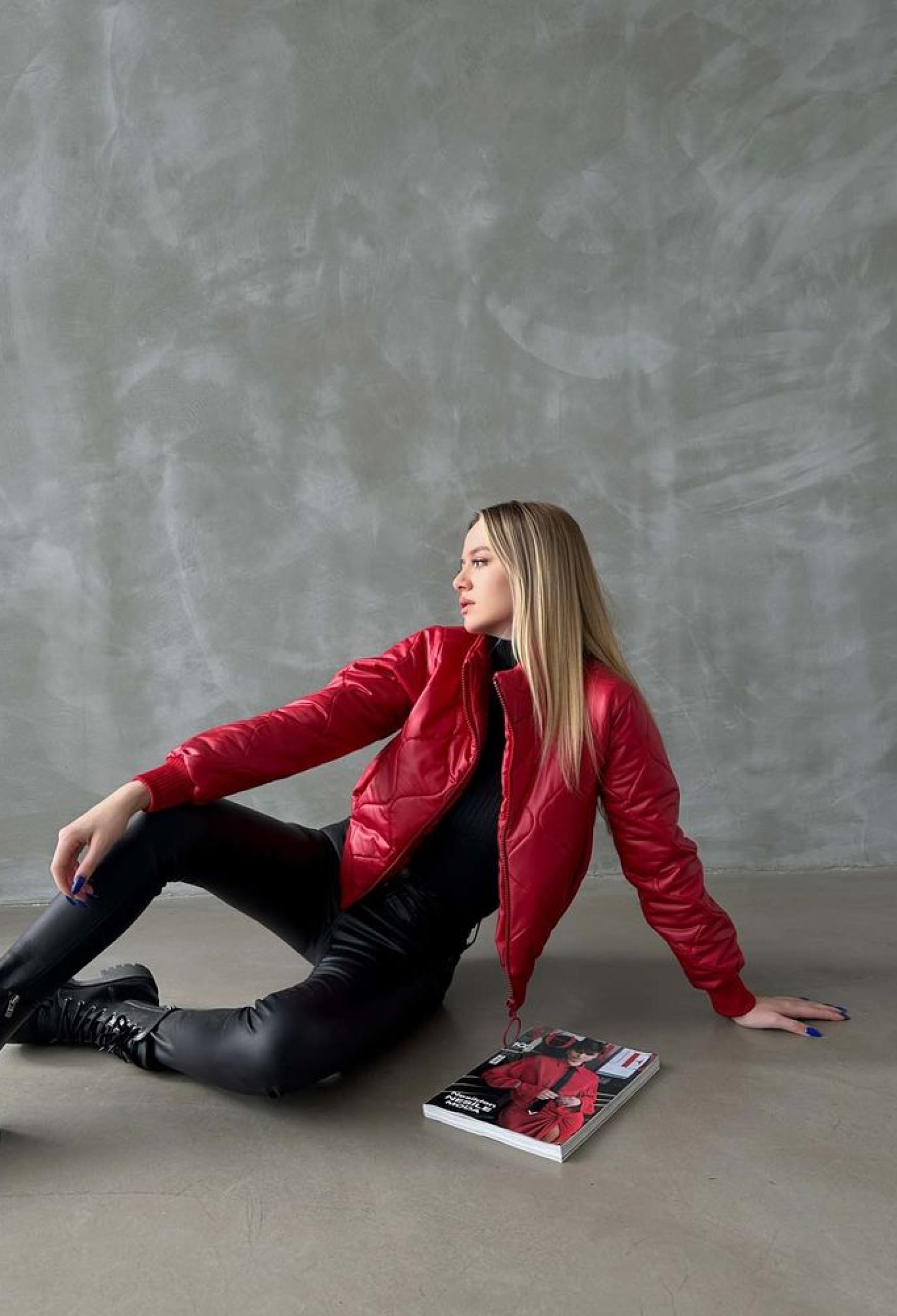 F1192 Zippered Leather Coat - Brand: Topshow - Women & Kids, Baby Clothes Wholesale - TheBS Women