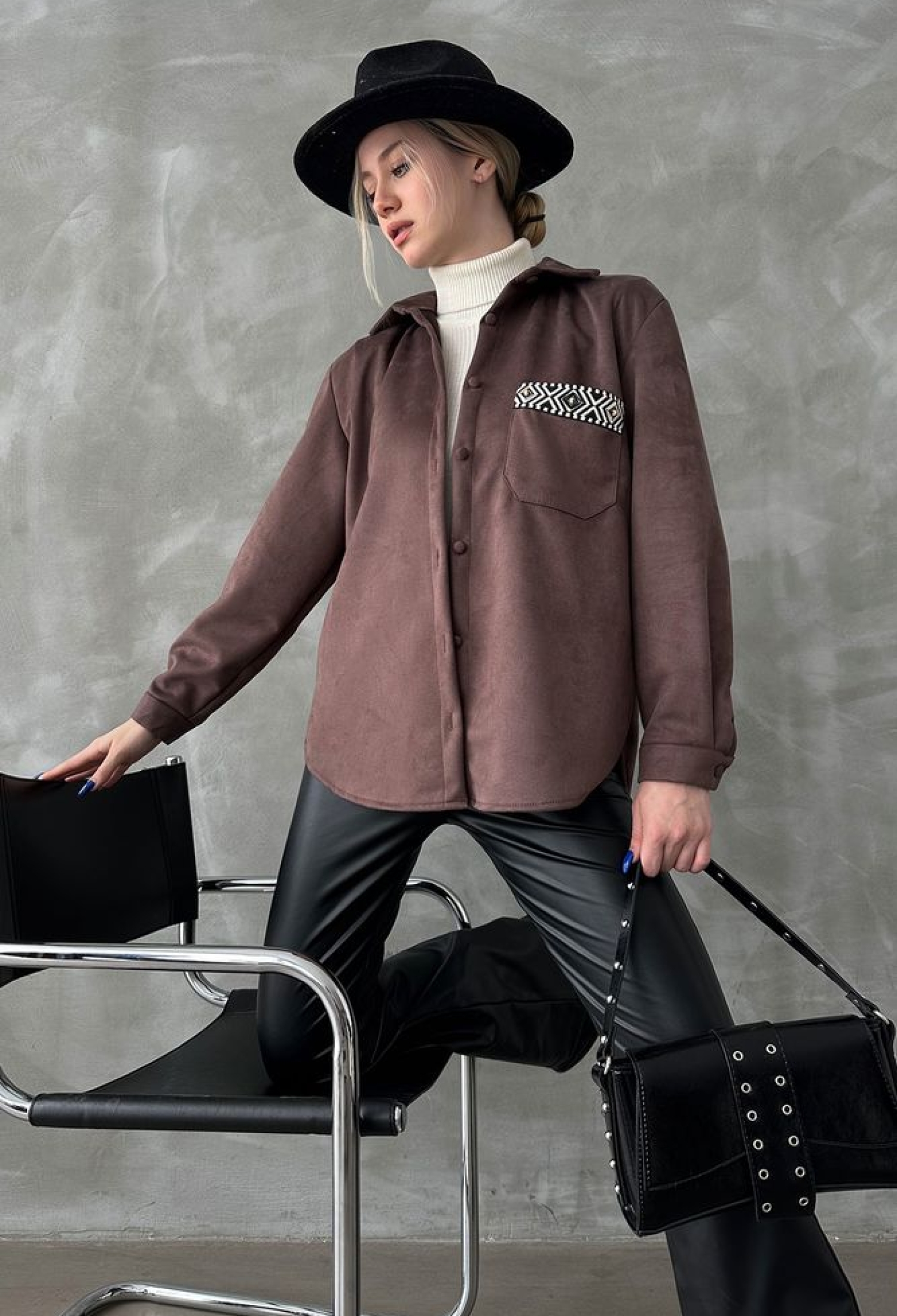 Suede Shirt - Brand: Topshow - Women & Kids, Baby Clothes Wholesale - TheBS Women