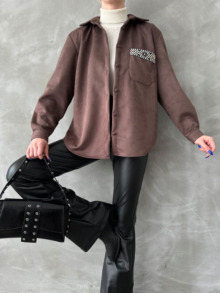 Suede Shirt – Brand: Topshow – Women & Kids, Baby Clothes Wholesale – TheBS Women