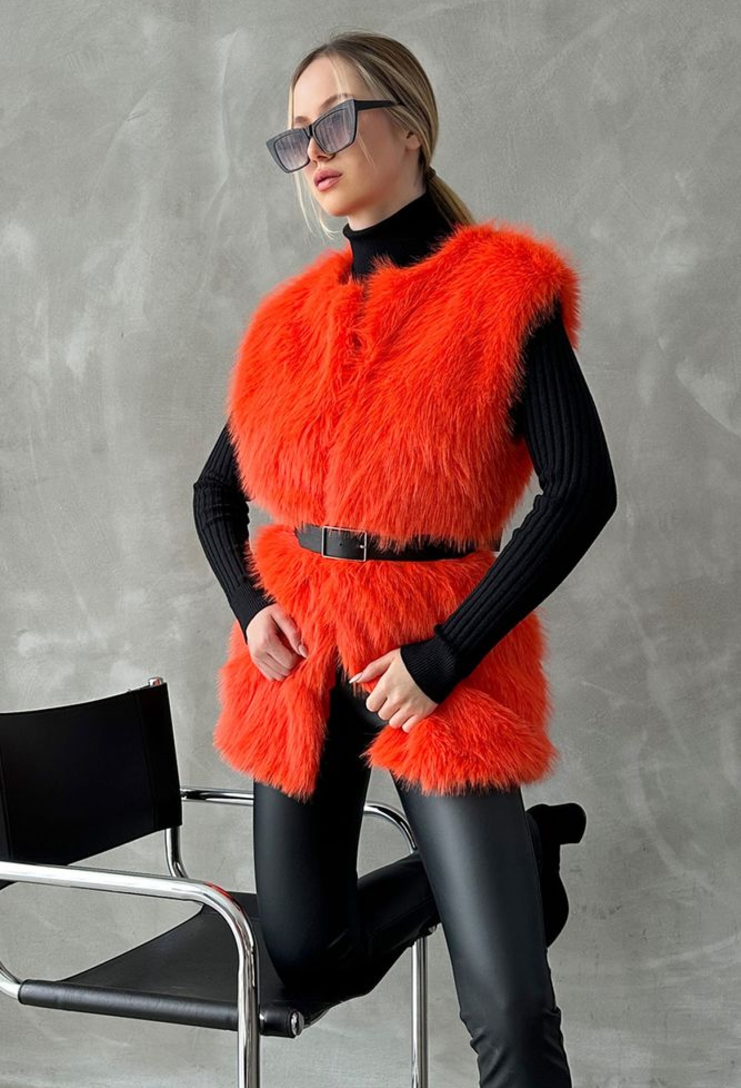 Oranj F 1567 Feather Vest - Brand: Topshow - Women & Kids, Baby Clothes Wholesale - TheBS Women