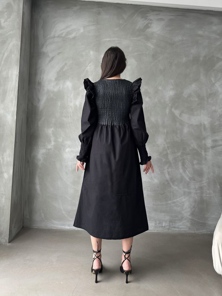 Black Size Leather Sleeve Skirt Poplin Dress – Brand: Topshow – Women & Kids, Baby Clothes Wholesale – TheBS Women