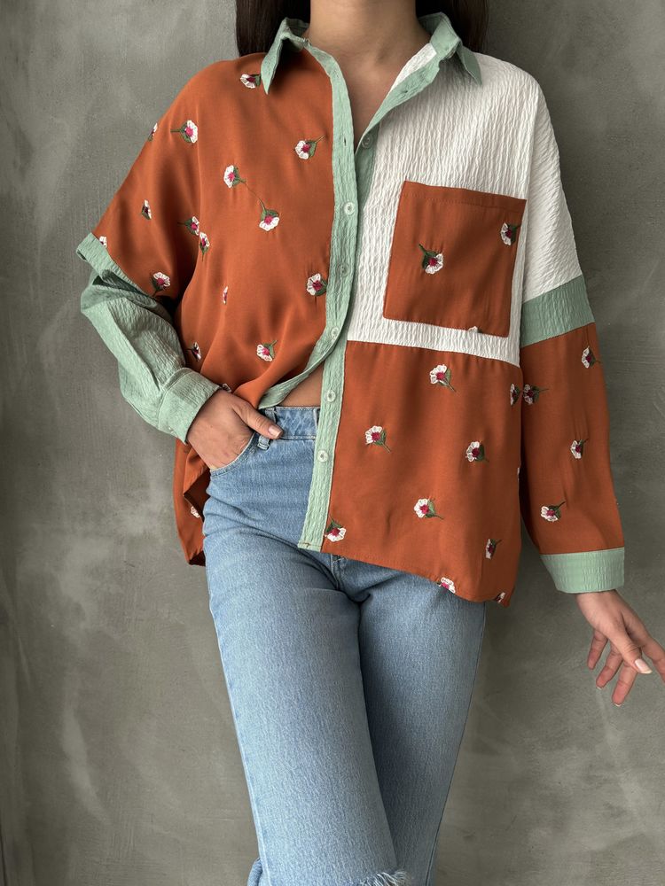 Tile Çağla Floral Shirt – Brand: Topshow – Women & Kids, Baby Clothes Wholesale – TheBS Women