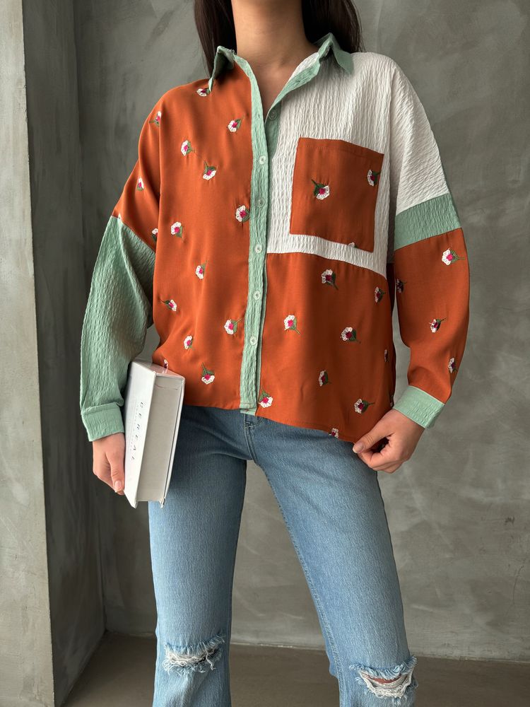 Tile Çağla Floral Shirt – Brand: Topshow – Women & Kids, Baby Clothes Wholesale – TheBS Women