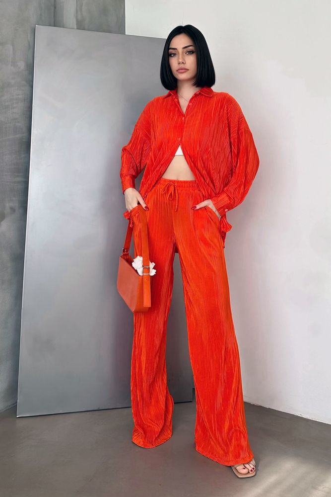 Oranj D 2387 Pleated Trousers - Brand: Topshow - Women & Kids, Baby Clothes Wholesale - TheBS Women